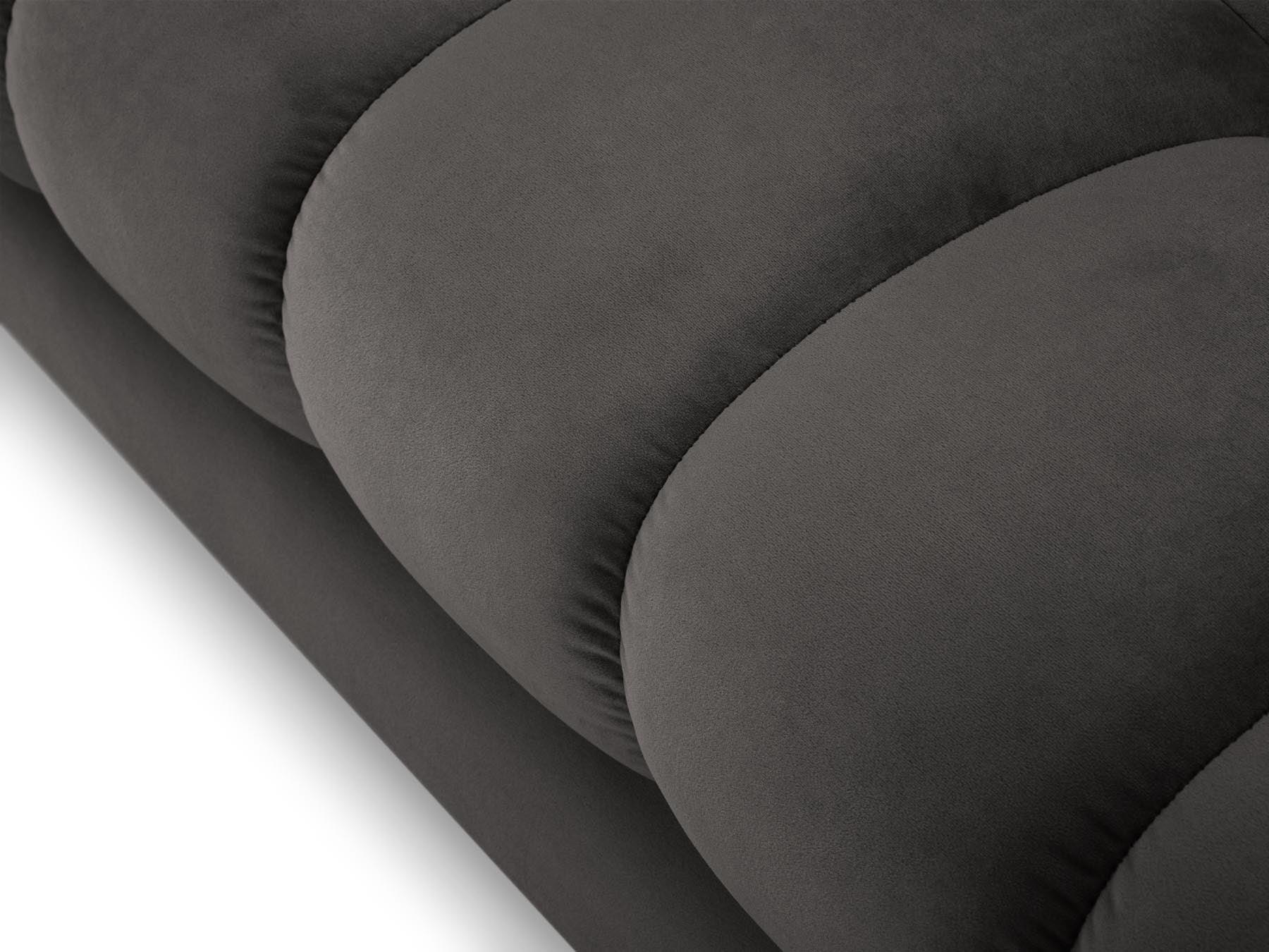 5-Sitzer Ecksofa rechts Bali in Dark Grey-Bluvel präsentiert im Onlineshop von KAQTU Design AG. Ecksofa rechts ist von Cosmopolitan Design