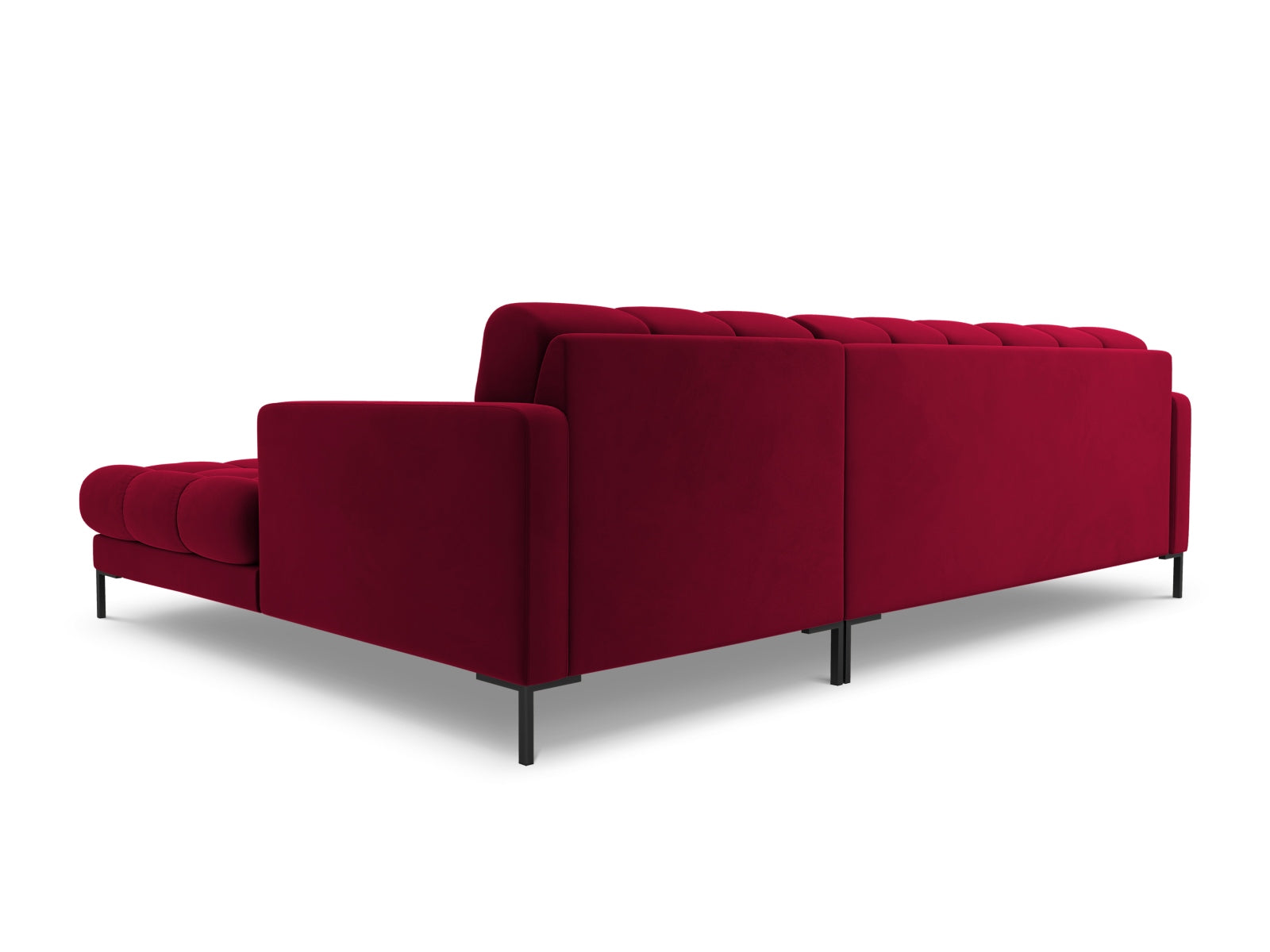 5-Sitzer Ecksofa rechts Bali in Red-Bluvel präsentiert im Onlineshop von KAQTU Design AG. Ecksofa rechts ist von Cosmopolitan Design
