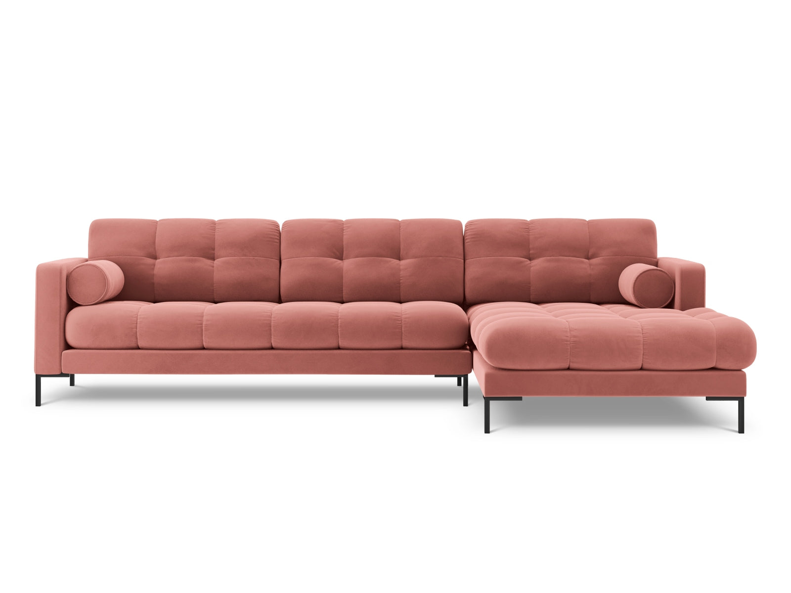 5-Sitzer Ecksofa rechts Bali in Pink-Bluvel präsentiert im Onlineshop von KAQTU Design AG. Ecksofa rechts ist von Cosmopolitan Design