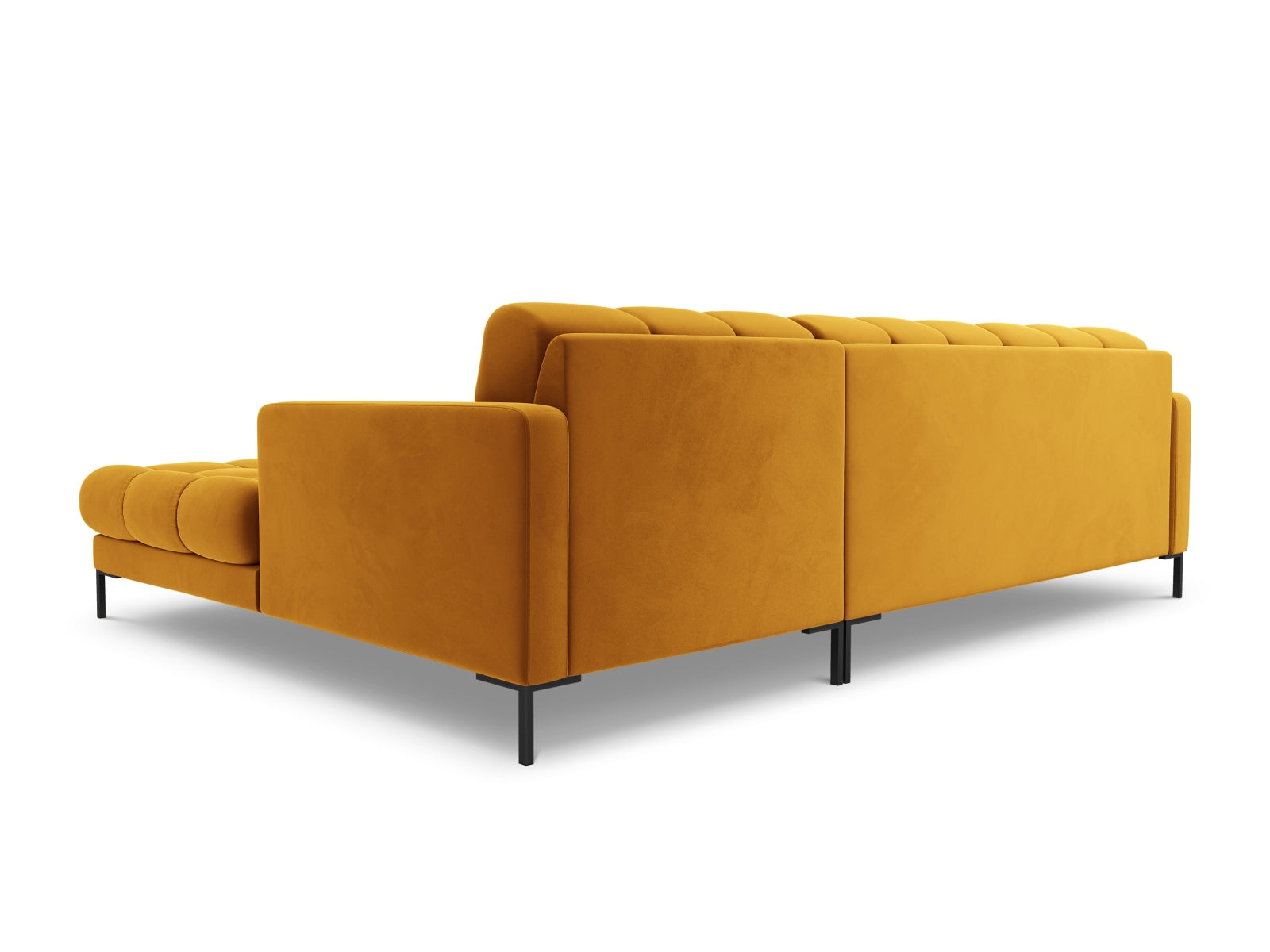 5-Sitzer Ecksofa rechts Bali in Yellow-Bluvel präsentiert im Onlineshop von KAQTU Design AG. Ecksofa rechts ist von Cosmopolitan Design