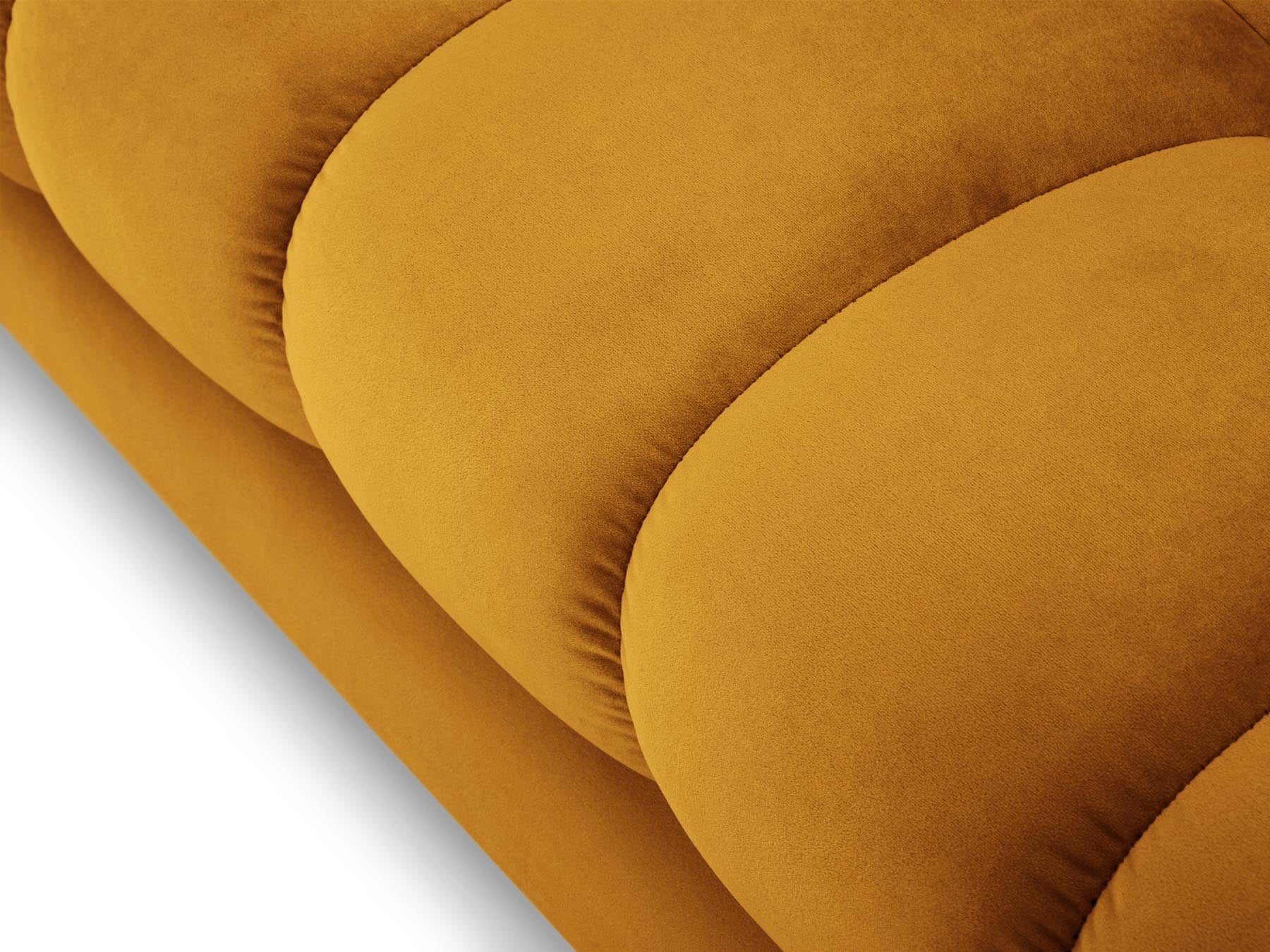 5-Sitzer Ecksofa rechts Bali in Yellow-Bluvel präsentiert im Onlineshop von KAQTU Design AG. Ecksofa rechts ist von Cosmopolitan Design