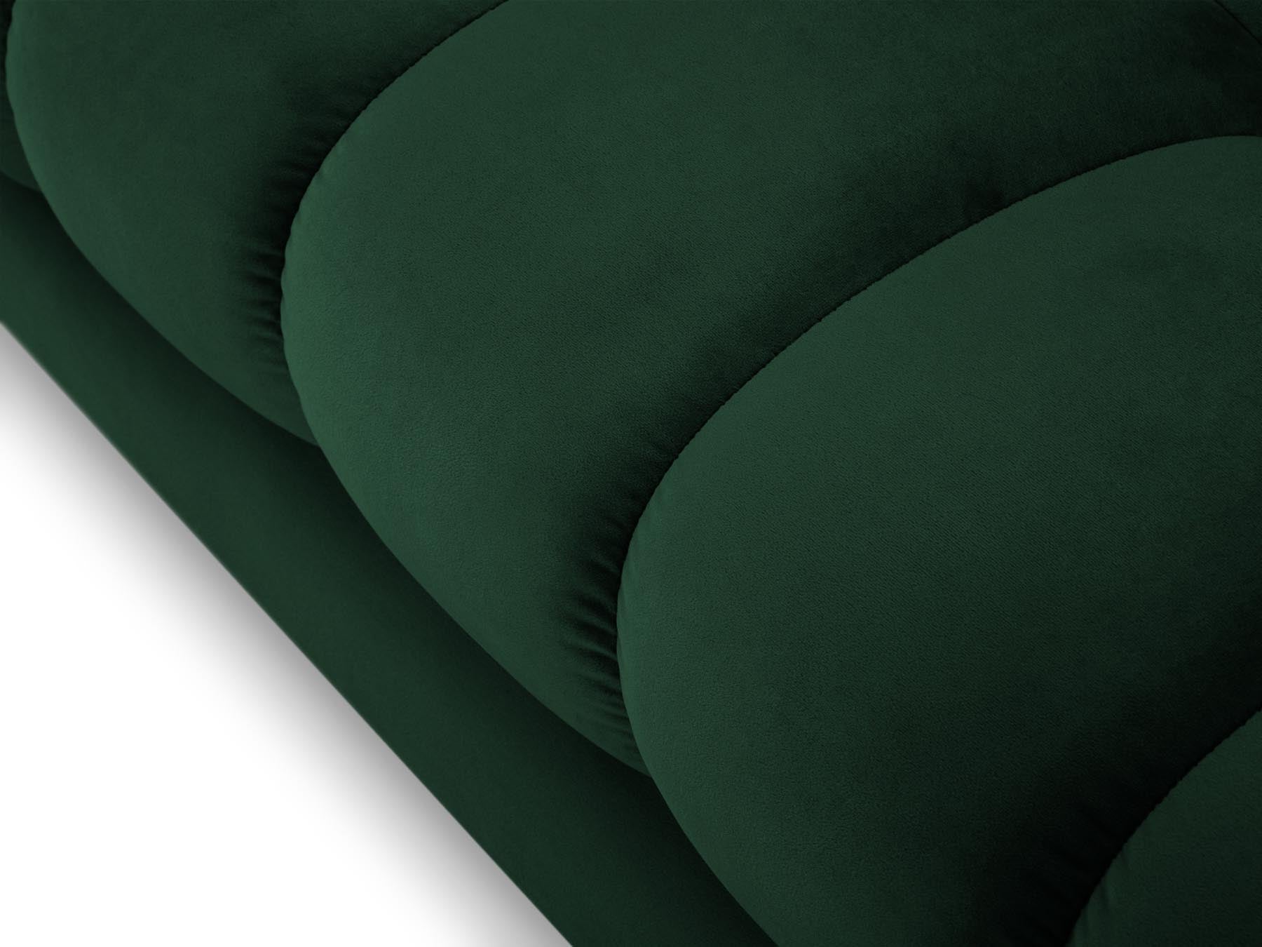 5-Sitzer Ecksofa rechts Bali in Bottle Green-Bluvel präsentiert im Onlineshop von KAQTU Design AG. Ecksofa rechts ist von Cosmopolitan Design
