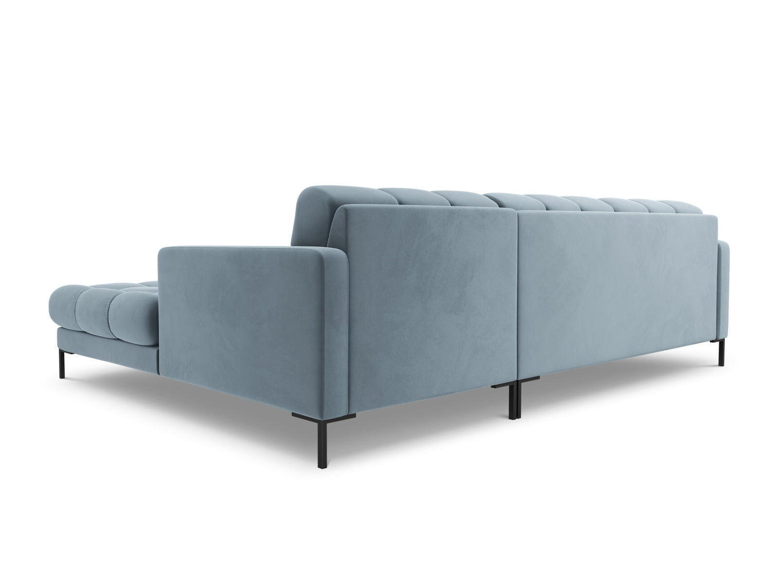 5-Sitzer Ecksofa rechts Bali in Light Blue-Bluvel präsentiert im Onlineshop von KAQTU Design AG. Ecksofa rechts ist von Cosmopolitan Design