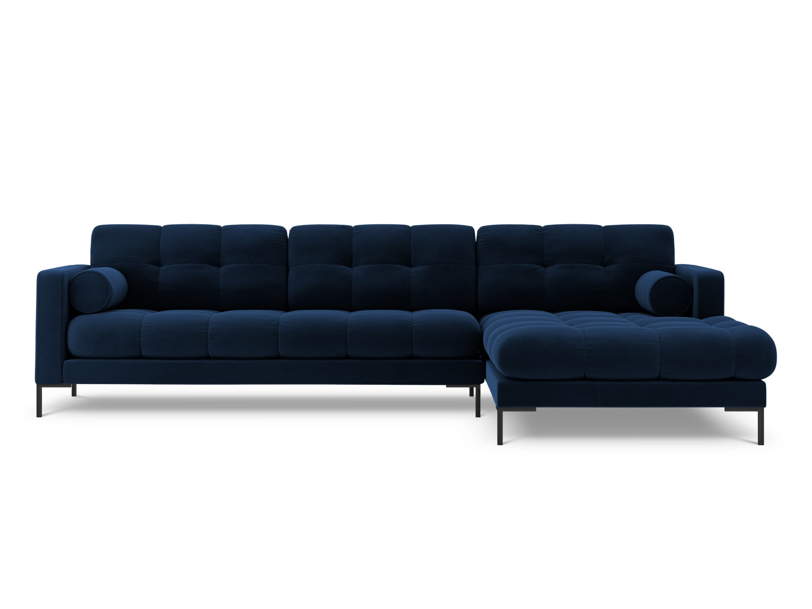 5-Sitzer Ecksofa rechts Bali in Royal Blue-Bluvel präsentiert im Onlineshop von KAQTU Design AG. Ecksofa rechts ist von Cosmopolitan Design