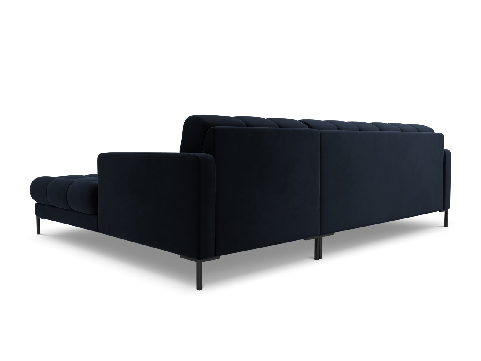 5-Sitzer Ecksofa rechts Bali in Dark Blue-Bluvel präsentiert im Onlineshop von KAQTU Design AG. Ecksofa rechts ist von Cosmopolitan Design