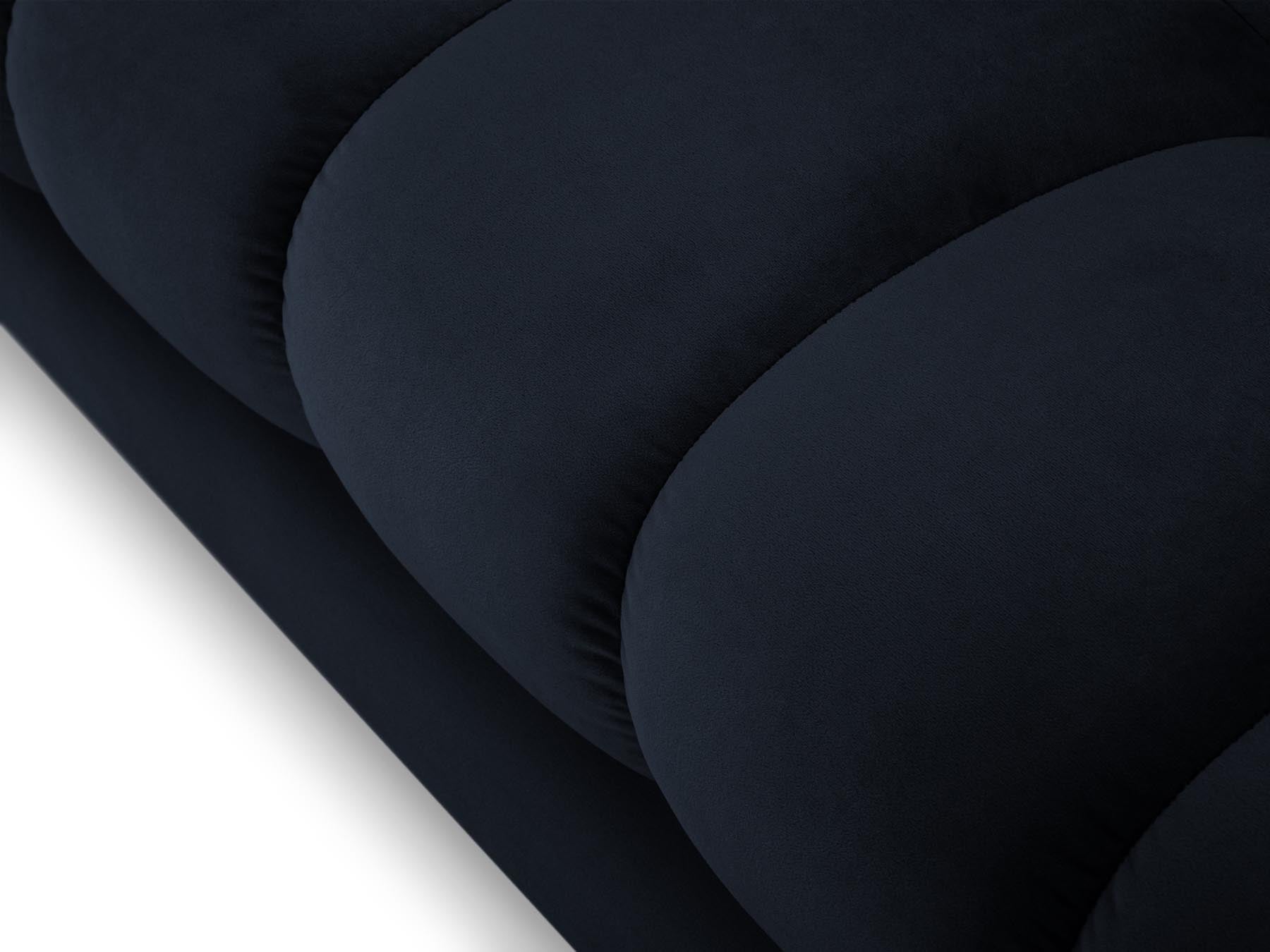 5-Sitzer Ecksofa rechts Bali in Dark Blue-Bluvel präsentiert im Onlineshop von KAQTU Design AG. Ecksofa rechts ist von Cosmopolitan Design