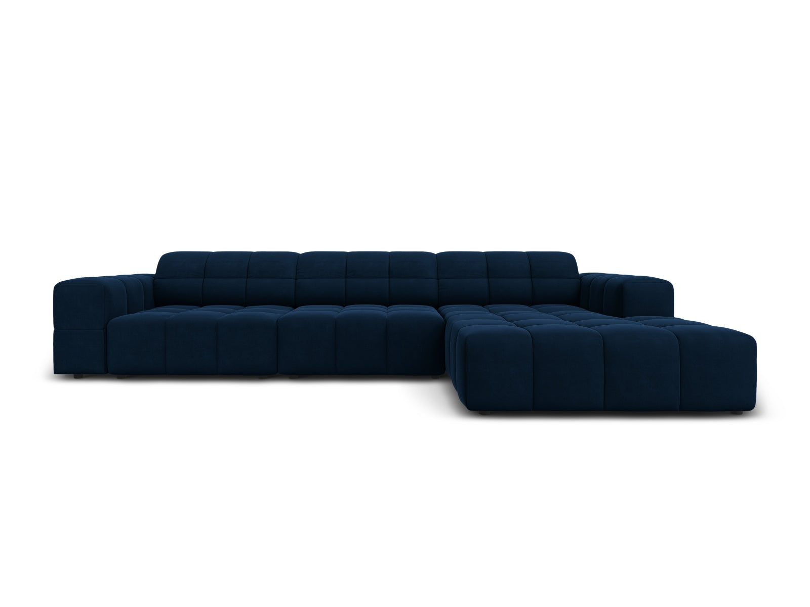 Chicago Velour Ecksofa rechts 4 Sitzer 166cm in Royal Blue präsentiert im Onlineshop von KAQTU Design AG. Ecksofa rechts ist von Cosmopolitan Design