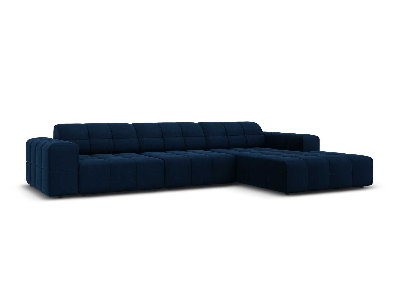 Entdecken Sie das elegante Chicago Velour Ecksofa rechts für 4 Personen von Cosmopolitan Design – perfekt für Ihr modernes Zuhause und höchsten Sitzkomfort.