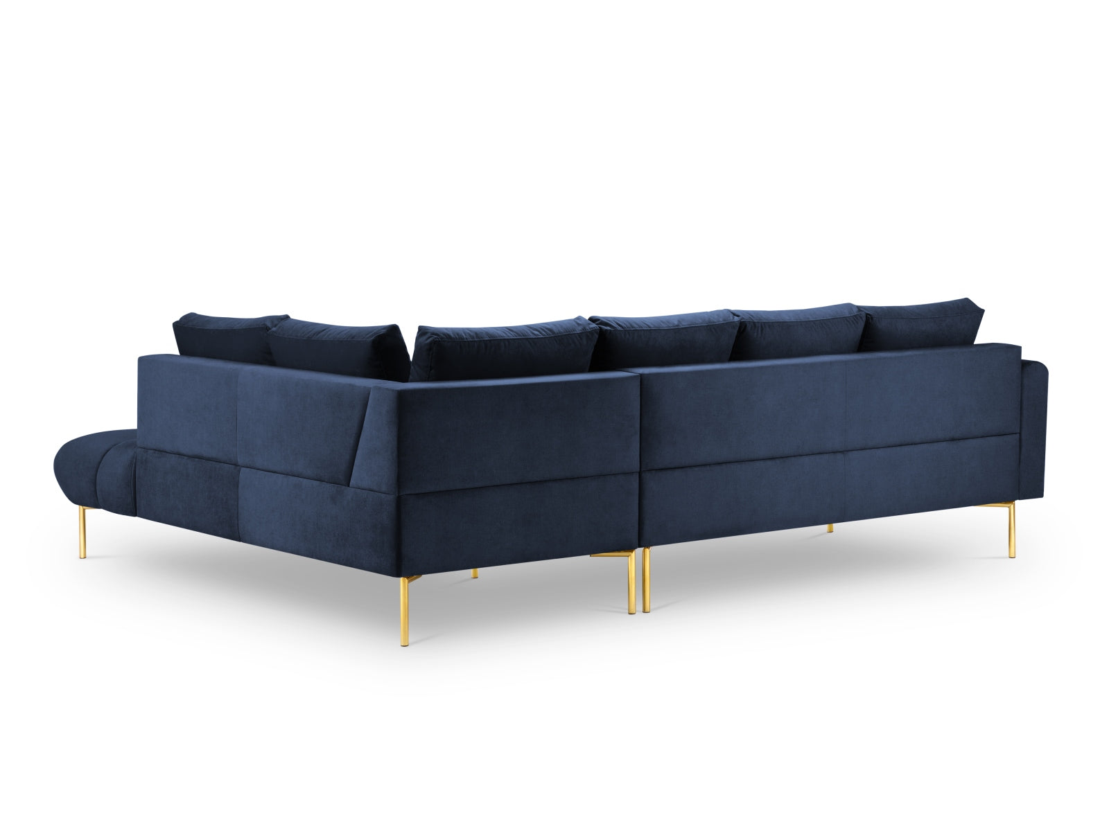 Erleben Sie das stilvolle Hastings Velour Ecksofa rechts 5 Sitzer von Cosmopolitan Design – ideal für Ihr modernes Wohnzimmer und ultimativen Komfort.