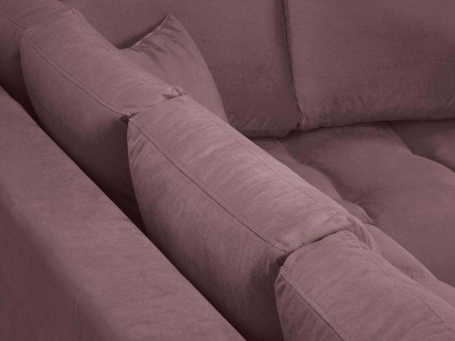 Entdecken Sie das elegante Hastings Velour Ecksofa rechts 5 Sitzer von Cosmopolitan Design – perfekt für Ihr modernes Zuhause und höchsten Sitzkomfort.