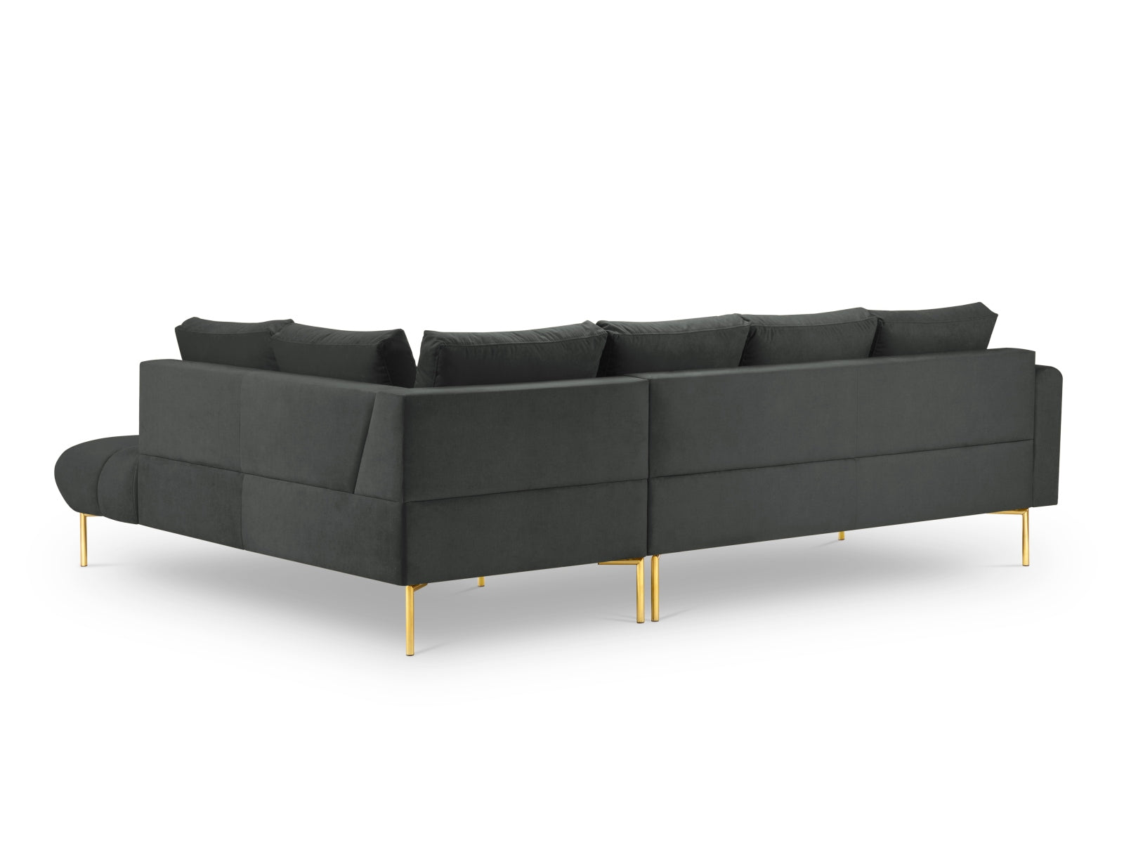 Entdecken Sie das elegante Hastings Velour Ecksofa rechts 5 Sitzer von Cosmopolitan Design – perfekt für Ihr modernes Zuhause und höchsten Sitzkomfort.