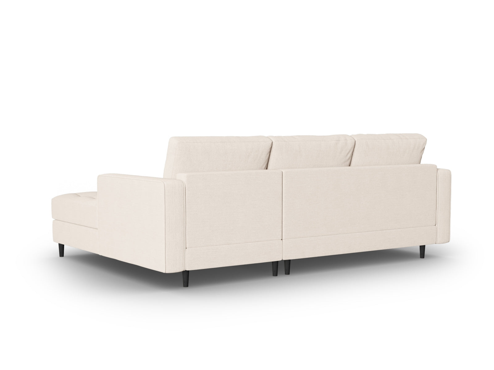 4-Sitzer Ecksofa rechts Aspen in Light Beige-Melva präsentiert im Onlineshop von KAQTU Design AG. Ecksofa rechts ist von Cosmopolitan Design
