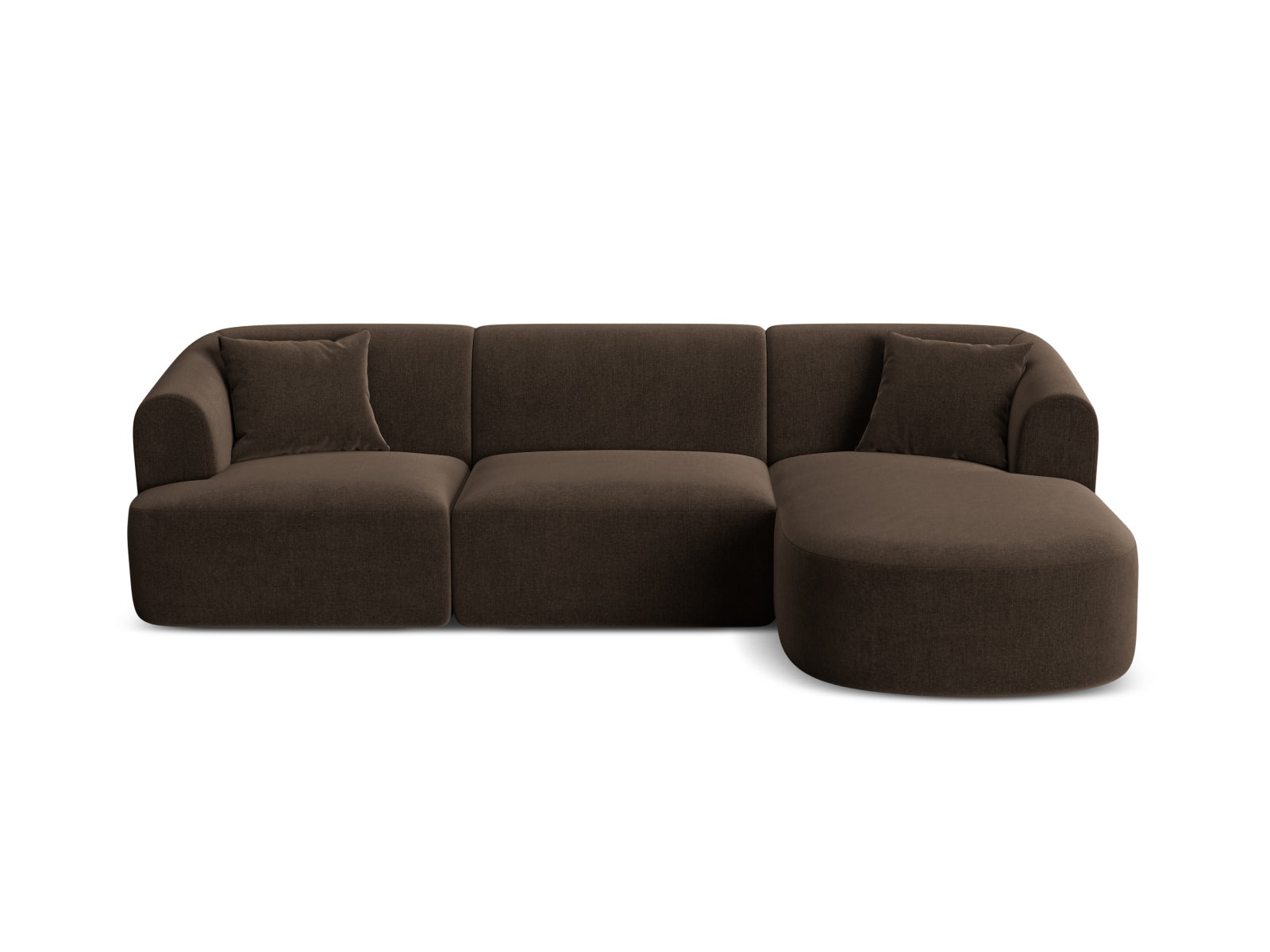 4-Sitzer Modular Ecksofa rechts Campi in Chocolate-Vogue präsentiert im Onlineshop von KAQTU Design AG. Ecksofa rechts ist von Cosmopolitan Design