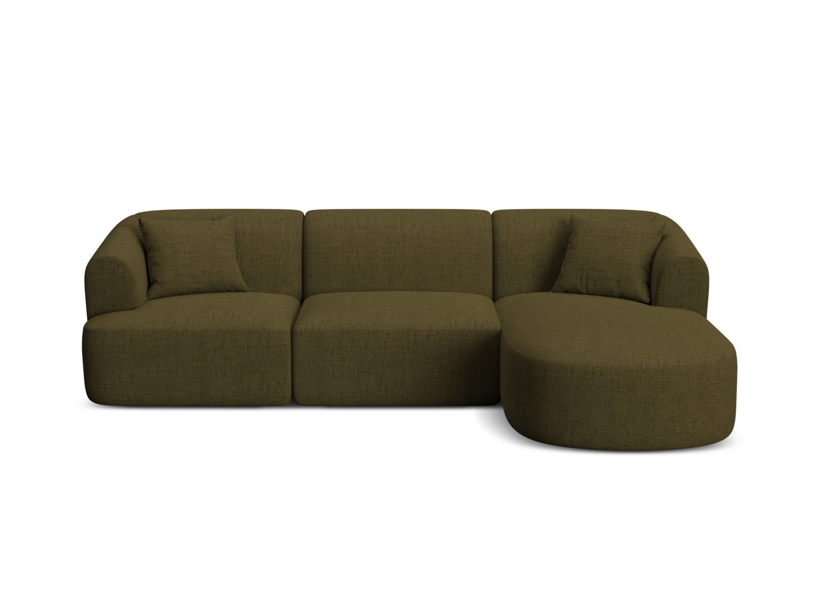 4-Sitzer Ecksofa rechts Campi in Green-Moly präsentiert im Onlineshop von KAQTU Design AG. Ecksofa rechts ist von Cosmopolitan Design