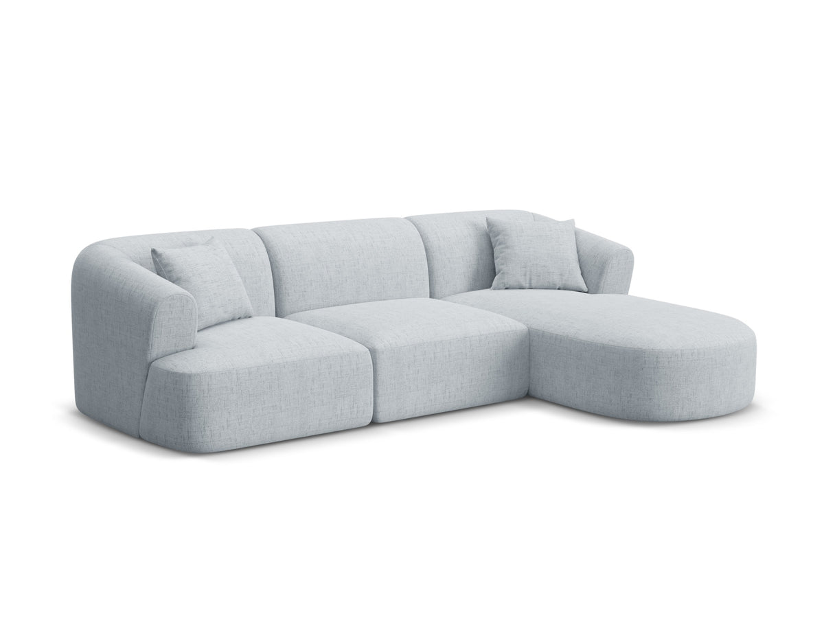 4-Sitzer Ecksofa rechts Campi in Light Grey-Moly präsentiert im Onlineshop von KAQTU Design AG. Ecksofa rechts ist von Cosmopolitan Design
