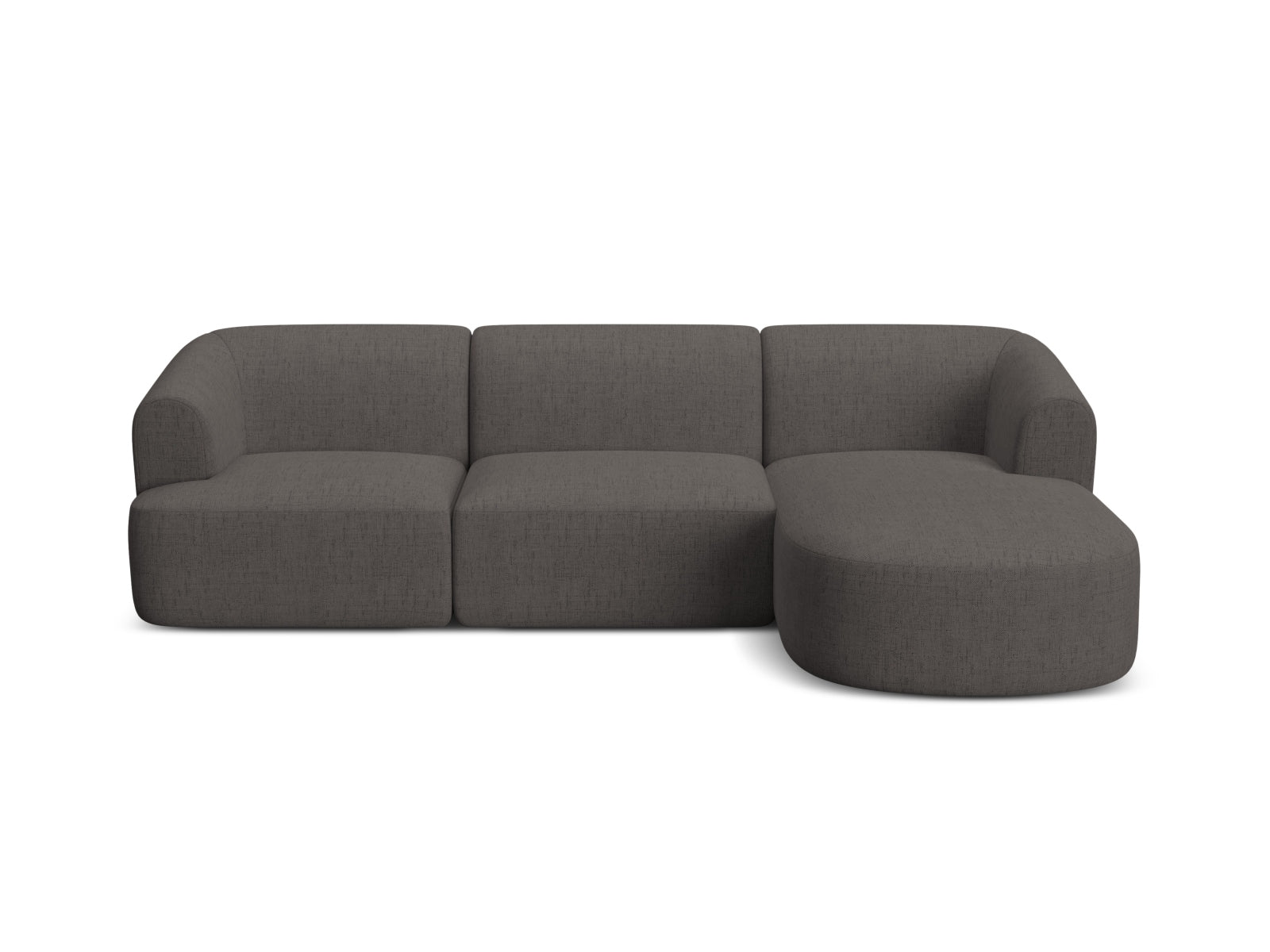 Elegantes 4-Sitzer Ecksofa Campi in zeitlosem Grau, ideal für komfortable Wohnräume und gesellige Abende.