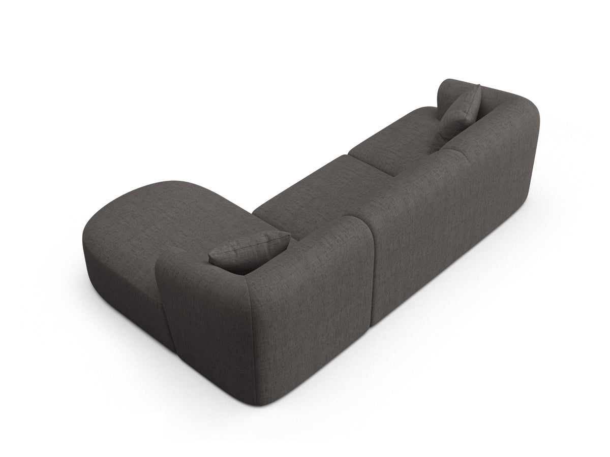 4-Sitzer Ecksofa rechts Campi in Grey-Moly präsentiert im Onlineshop von KAQTU Design AG. Ecksofa rechts ist von Cosmopolitan Design