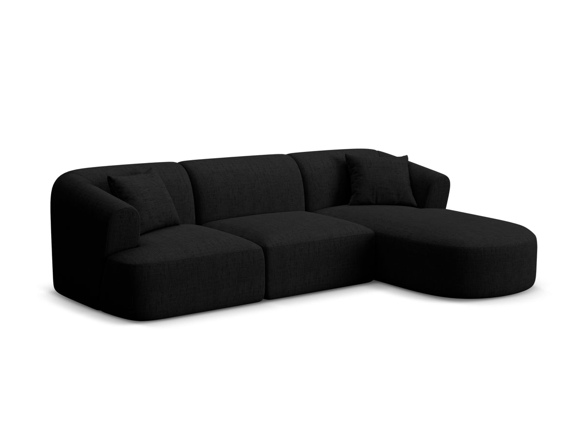 4-Sitzer Ecksofa rechts Campi in Black-Moly präsentiert im Onlineshop von KAQTU Design AG. Ecksofa rechts ist von Cosmopolitan Design