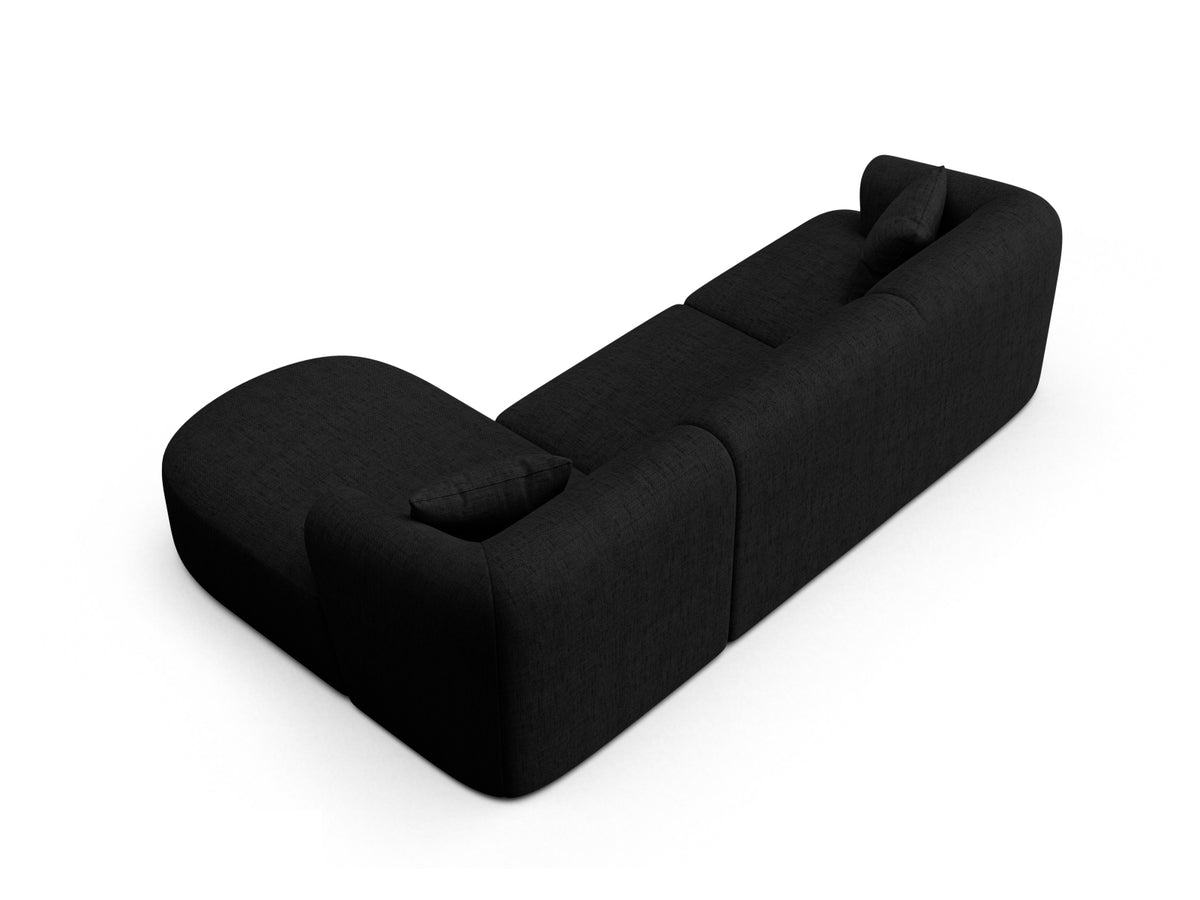 4-Sitzer Ecksofa rechts Campi in Black-Moly präsentiert im Onlineshop von KAQTU Design AG. Ecksofa rechts ist von Cosmopolitan Design