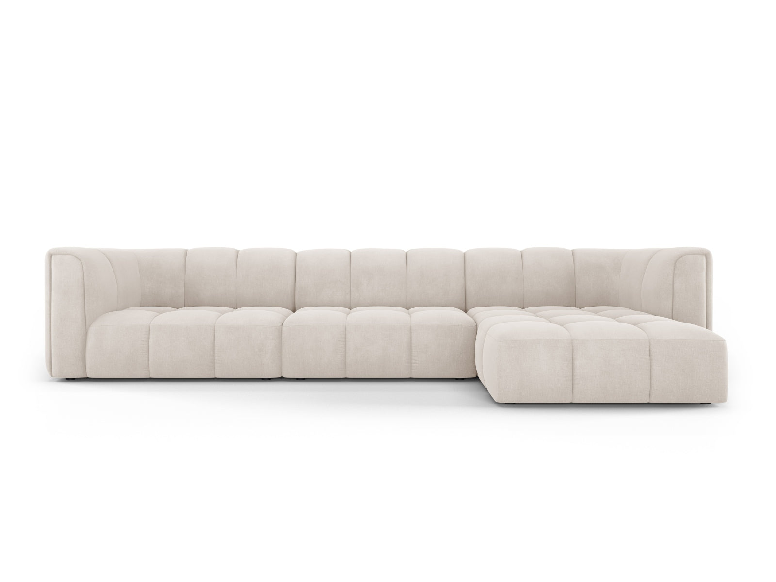 5-Sitzer Ecksofa rechts Moritz in Beige-Rebel präsentiert im Onlineshop von KAQTU Design AG. Ecksofa rechts ist von Cosmopolitan Design