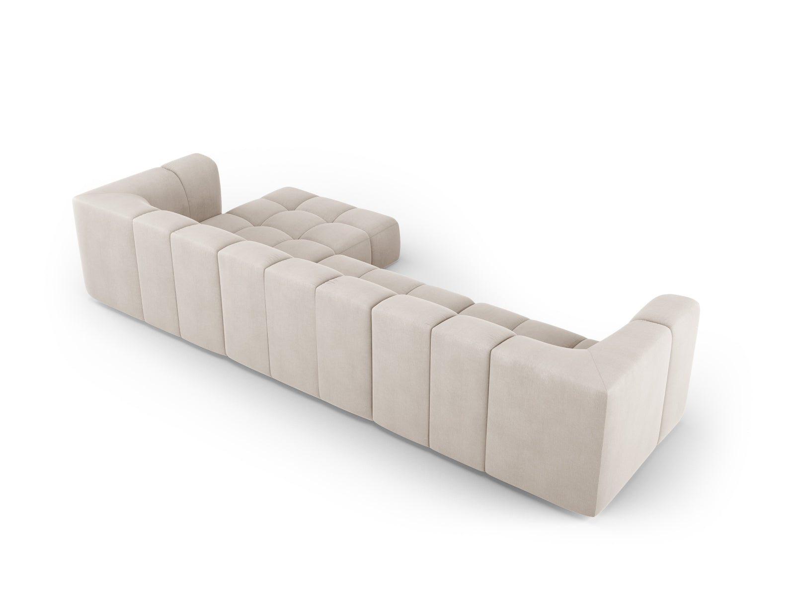 5-Sitzer Ecksofa rechts Moritz in Beige-Rebel präsentiert im Onlineshop von KAQTU Design AG. Ecksofa rechts ist von Cosmopolitan Design