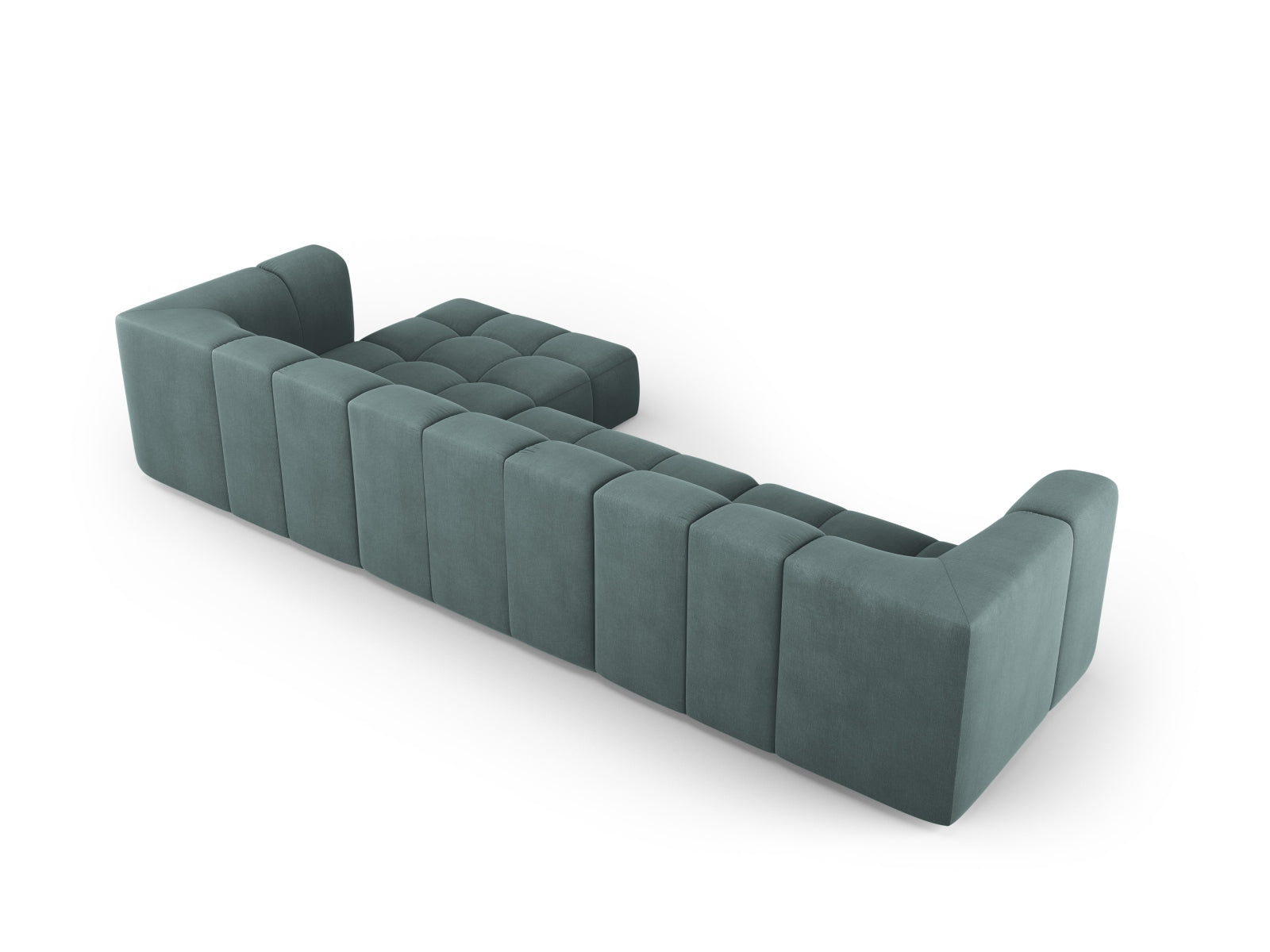 5-Sitzer Ecksofa rechts Moritz in Sea Green-Rebel präsentiert im Onlineshop von KAQTU Design AG. Ecksofa rechts ist von Cosmopolitan Design