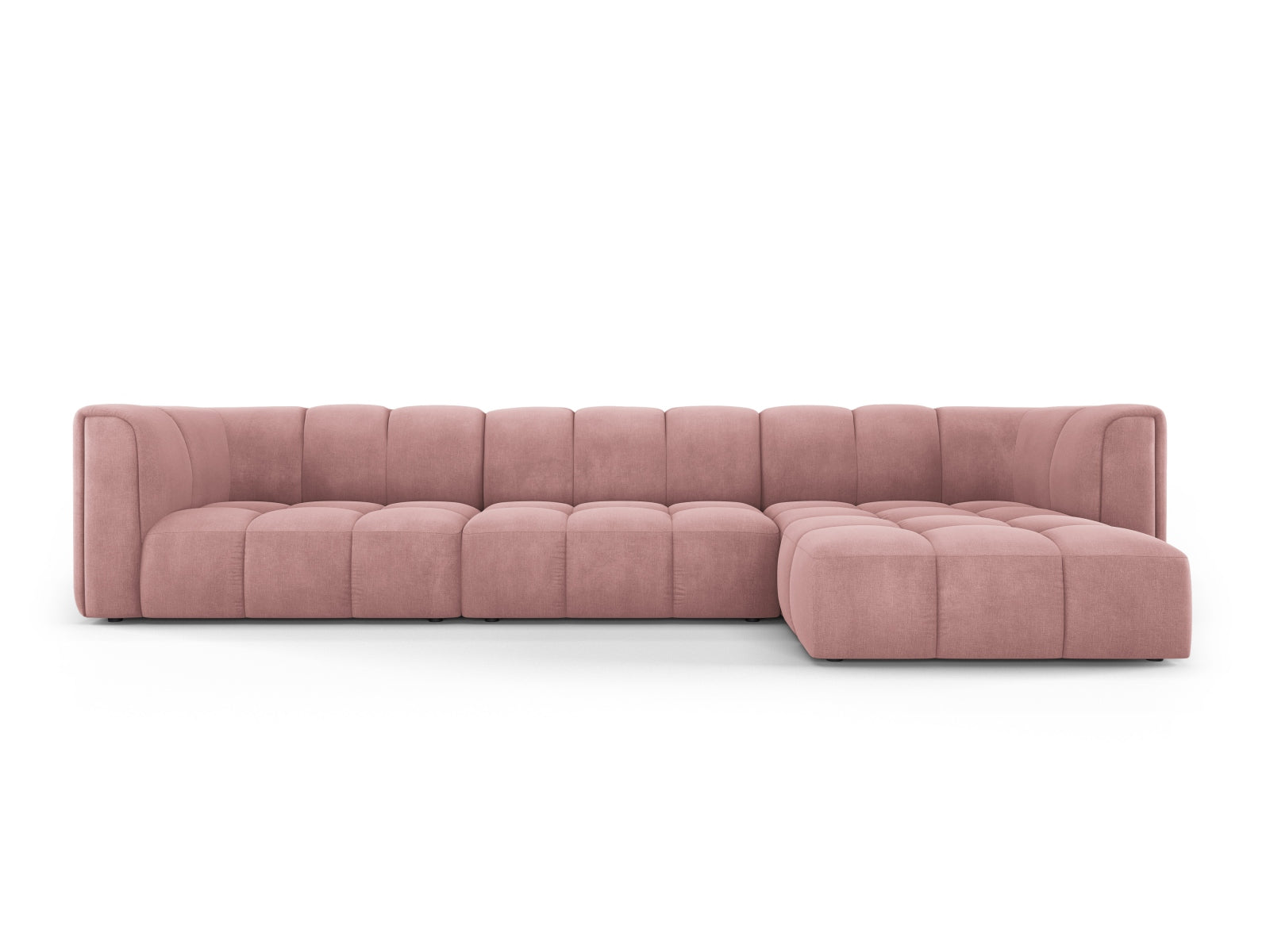 5-Sitzer Ecksofa rechts Moritz in Pink-Rebel präsentiert im Onlineshop von KAQTU Design AG. Ecksofa rechts ist von Cosmopolitan Design