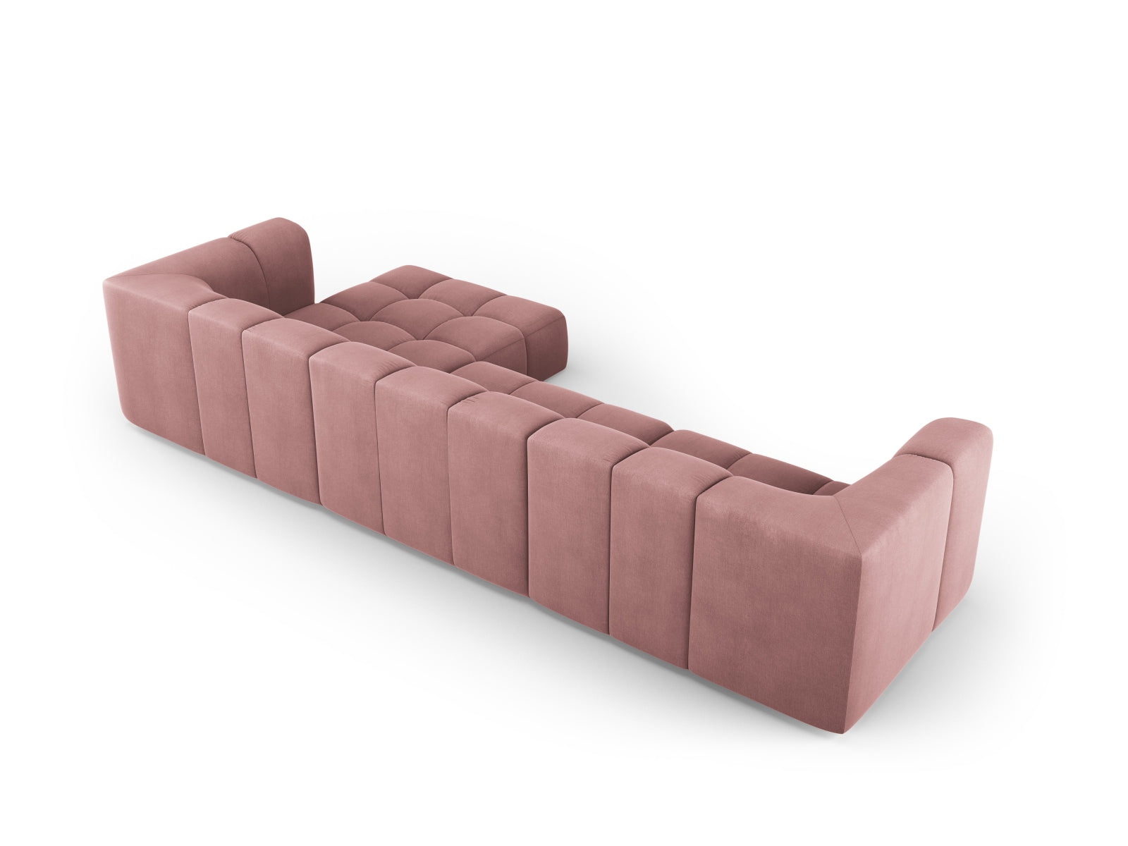 5-Sitzer Ecksofa rechts Moritz in Pink-Rebel präsentiert im Onlineshop von KAQTU Design AG. Ecksofa rechts ist von Cosmopolitan Design
