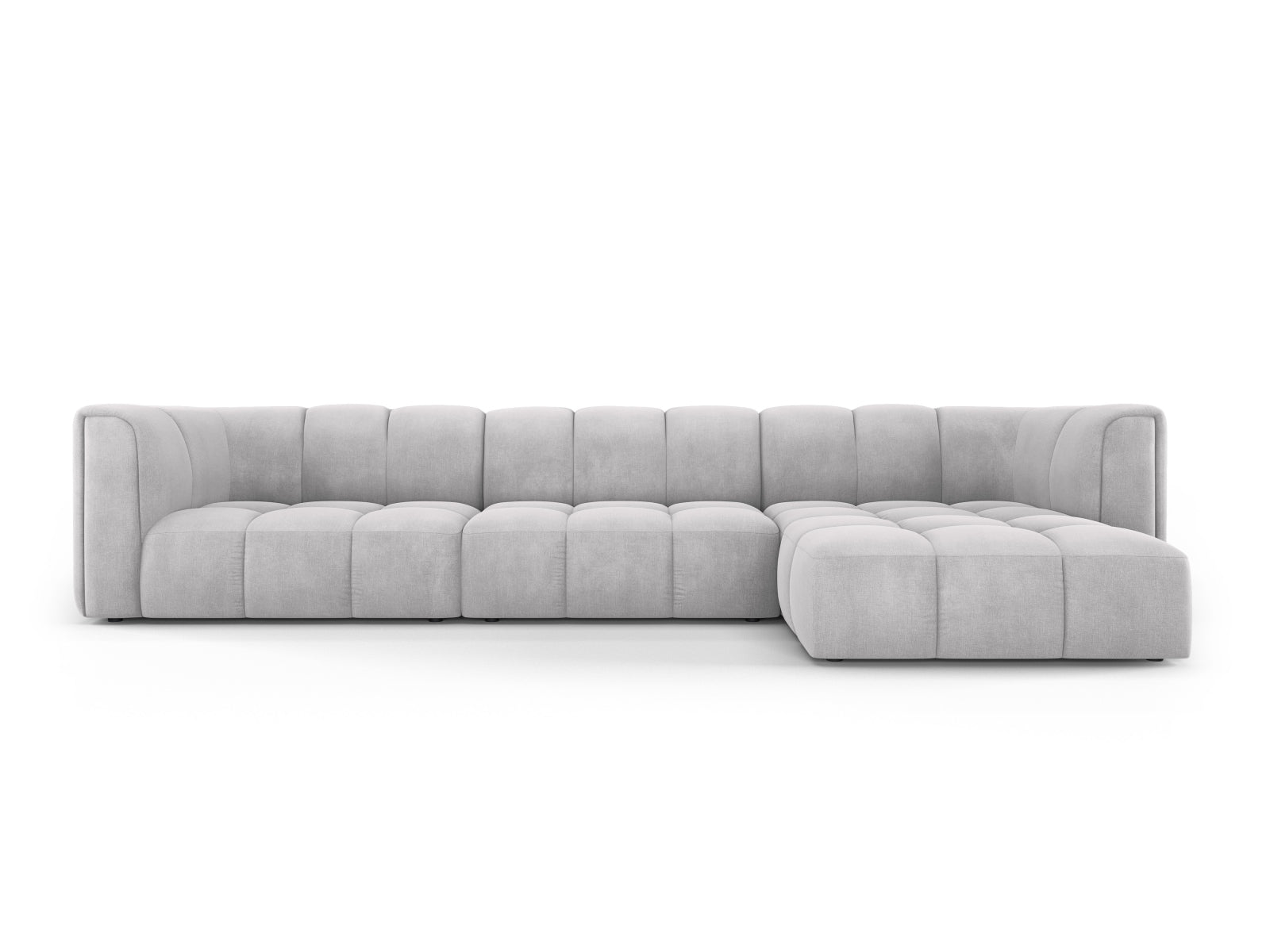 5-Sitzer Ecksofa rechts Moritz in Light Grey-Rebel präsentiert im Onlineshop von KAQTU Design AG. Ecksofa rechts ist von Cosmopolitan Design
