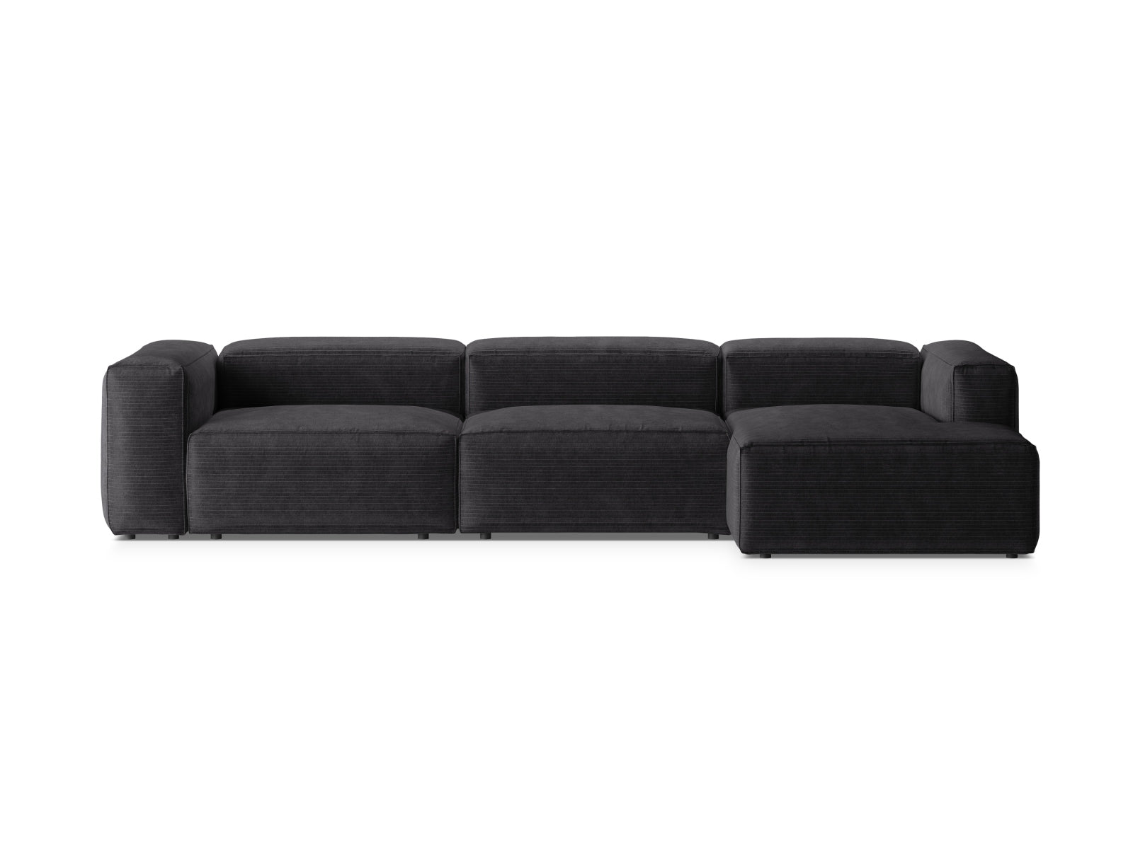 Bergamo Modular Ecksofa rechts 4 Sitzer in Grey-Perla präsentiert im Onlineshop von KAQTU Design AG. Ecksofa rechts ist von Cosmopolitan Design