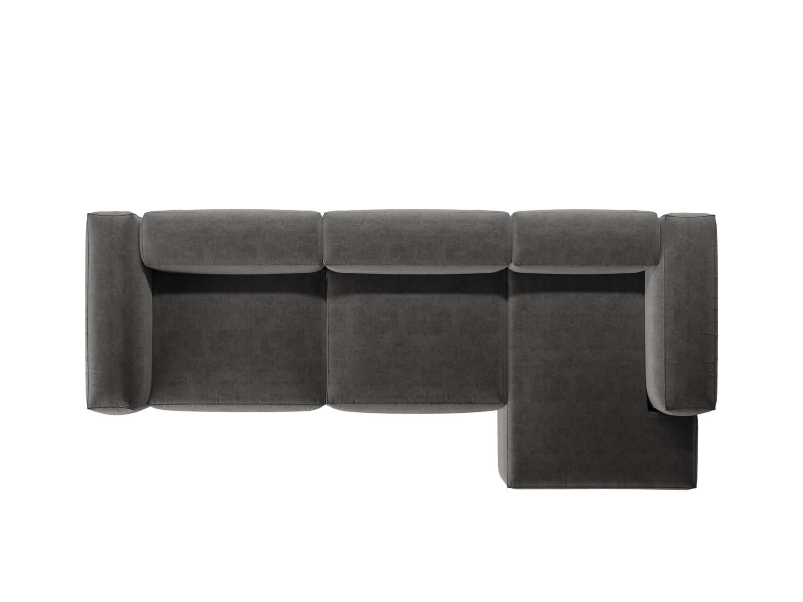Bergamo Modular Ecksofa rechts 4 Sitzer in Graphite-Liberty präsentiert im Onlineshop von KAQTU Design AG. Ecksofa rechts ist von Cosmopolitan Design