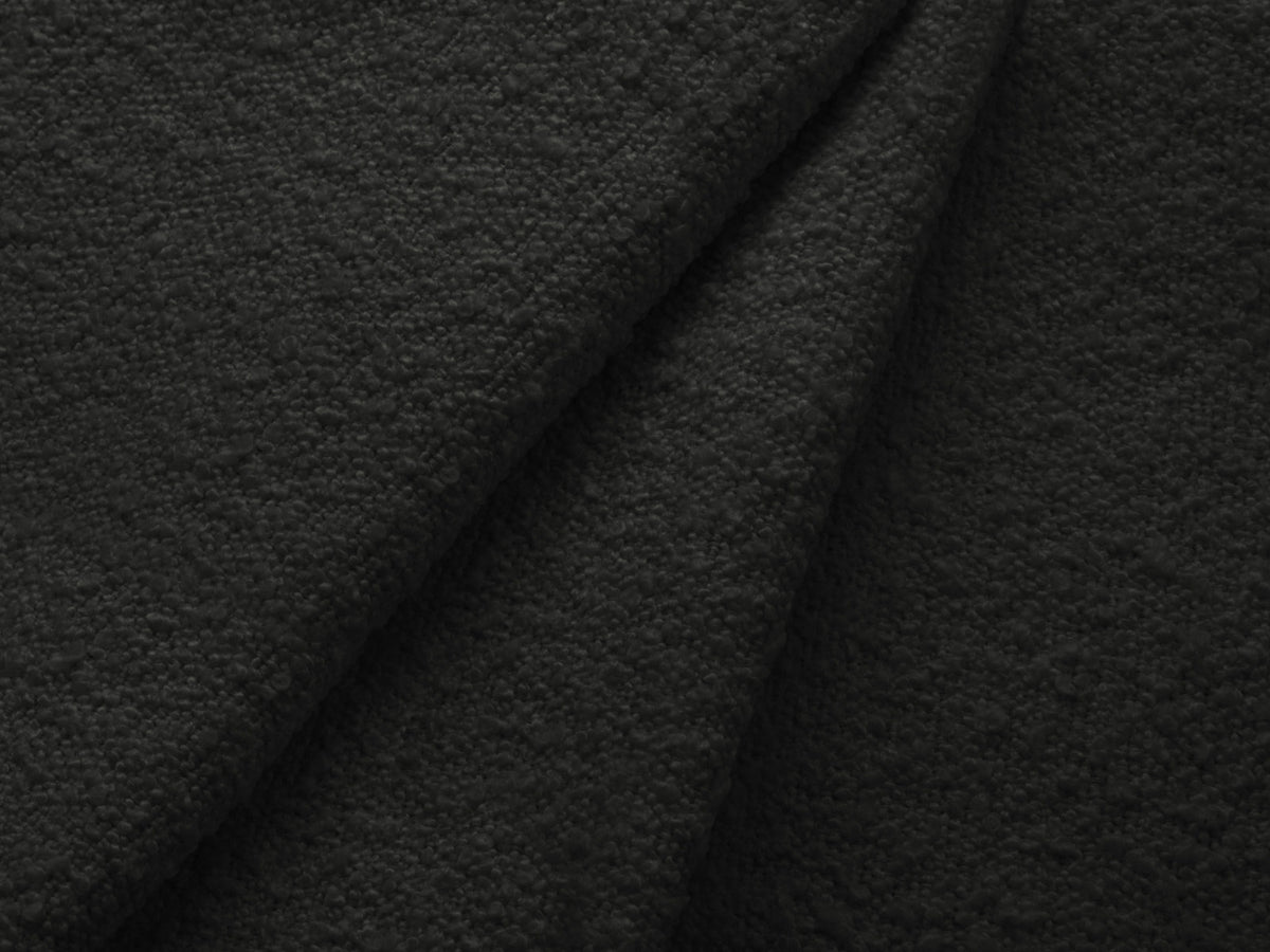 Vienna Boucle Ecksofa rechts 6 Sitzer 185cm in Black/Schwarz-Ascot präsentiert im Onlineshop von KAQTU Design AG. L-Sofa rechts ist von Cosmopolitan Design