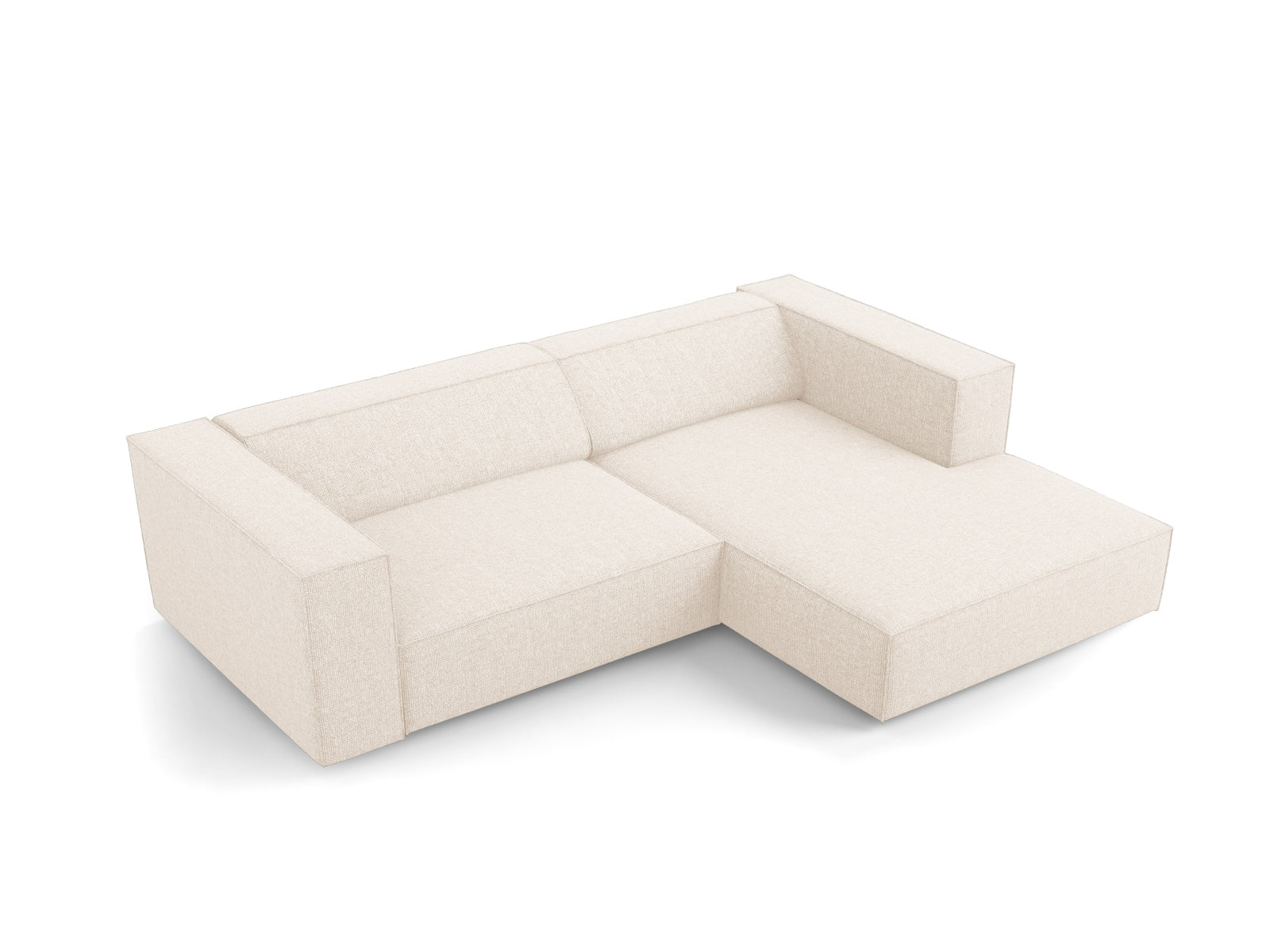 Erleben Sie das stilvolle Arendal Ecksofa rechts 3-Sitzer von Cosmopolitan Design – ideal für Ihr modernes Wohnzimmer, vereint Eleganz und Funktionalität.