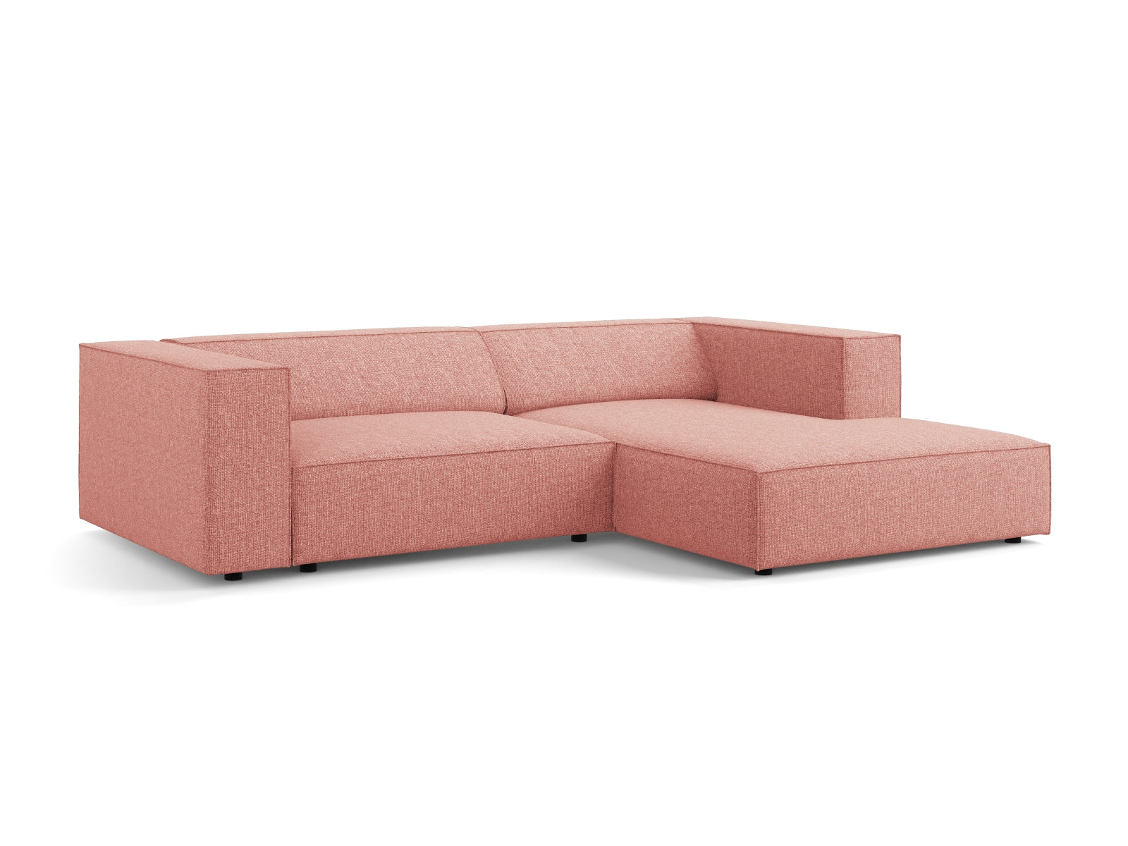 Erleben Sie das stilvolle Arendal Ecksofa rechts 3-Sitzer von Cosmopolitan Design – ideal für Ihr modernes Wohnzimmer, vereint Eleganz und Gemütlichkeit.
