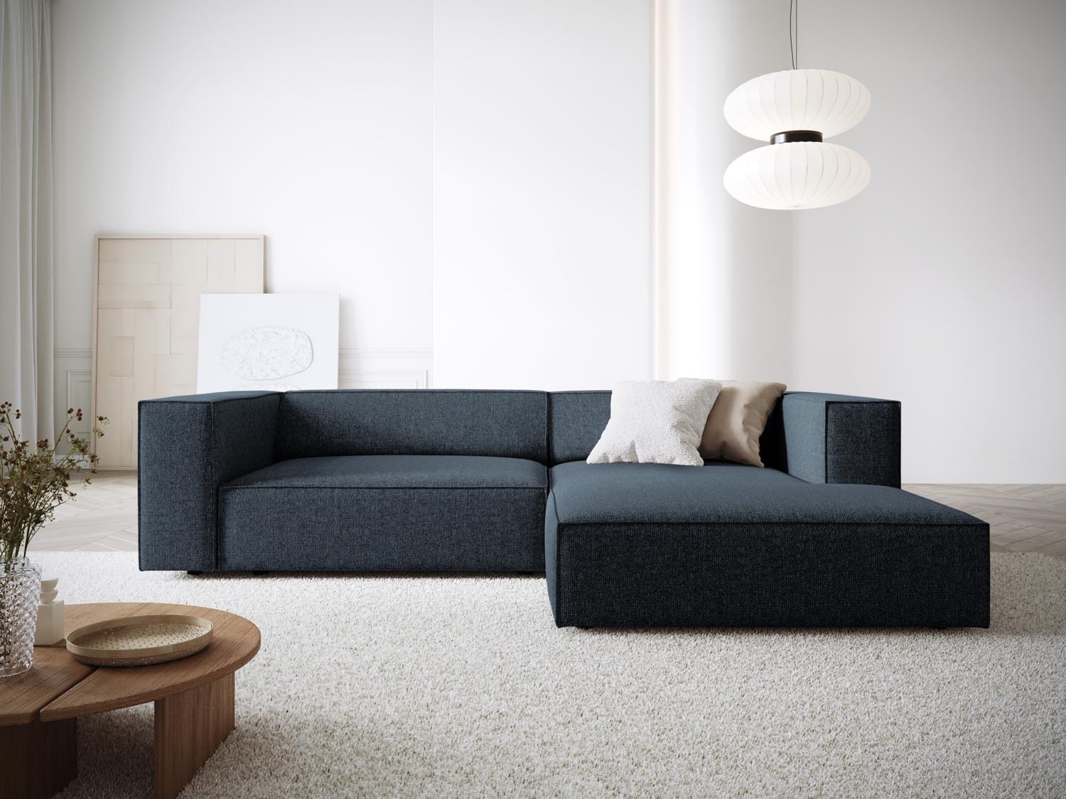 Entdecken Sie das elegante Arendal Ecksofa rechts 3-Sitzer von Cosmopolitan Design – perfekt für Ihr modernes Zuhause, vereint Komfort und Stil.