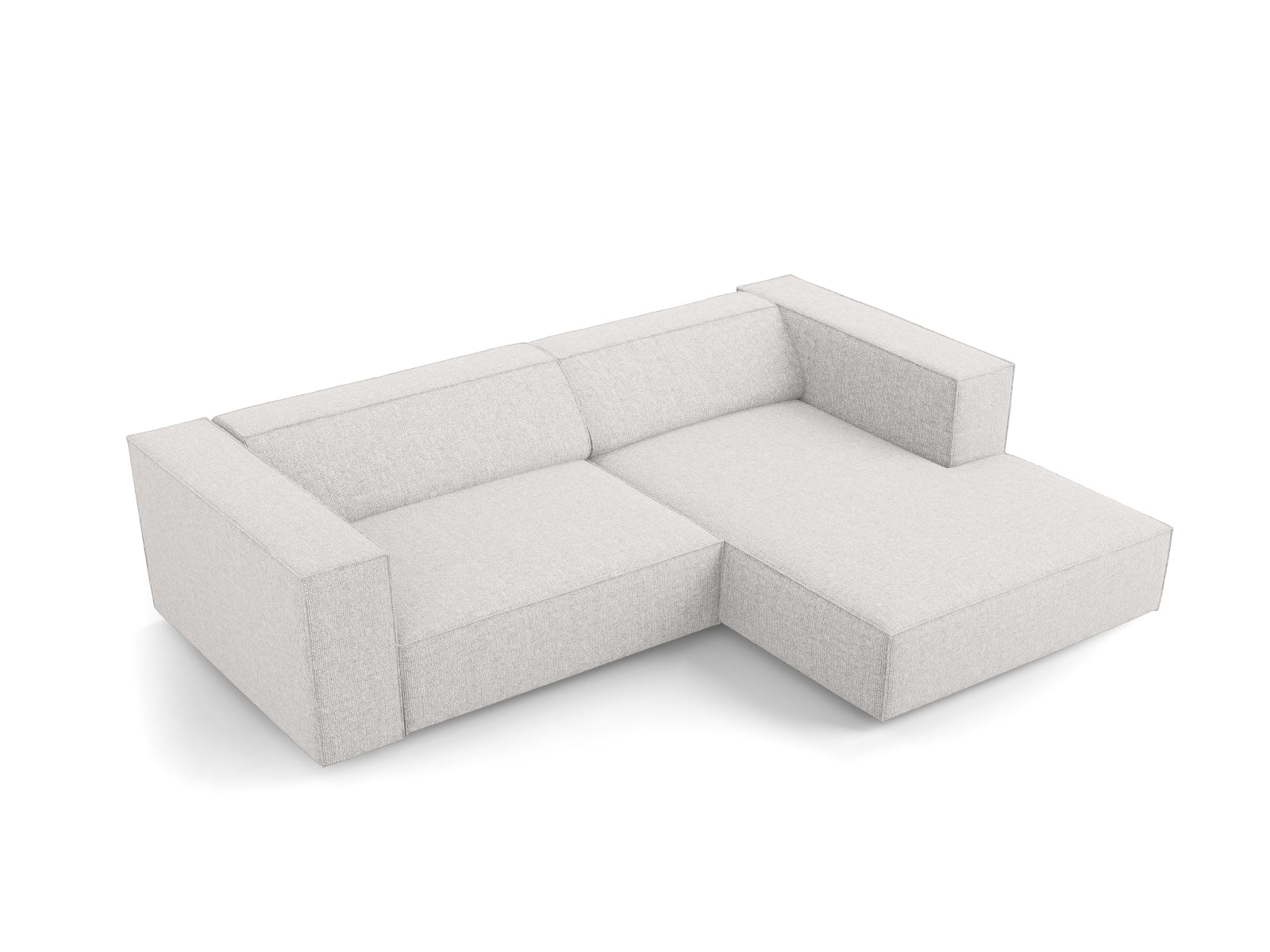 Erleben Sie das stilvolle Arendal Ecksofa rechts 3-Sitzer von Cosmopolitan Design – ideal für Ihr modernes Wohnzimmer, vereint Eleganz und Gemütlichkeit.