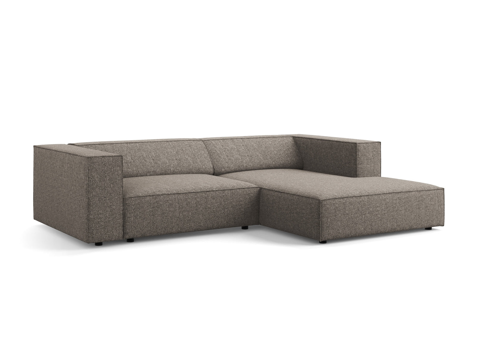 Erleben Sie das stilvolle Arendal Ecksofa rechts 3-Sitzer von Cosmopolitan Design – ideal für Ihr modernes Wohnzimmer, vereint Eleganz und Gemütlichkeit.