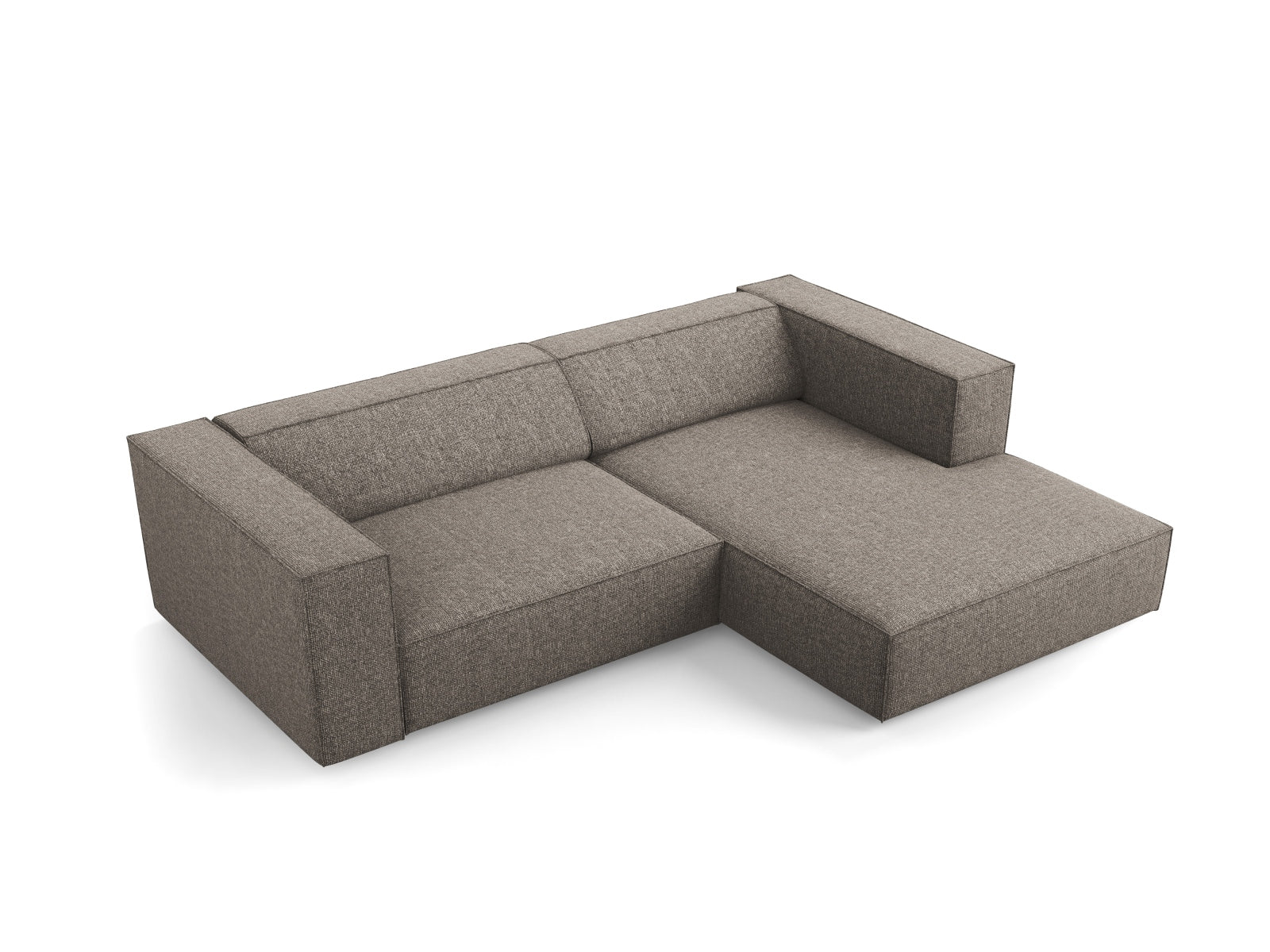 Erleben Sie das stilvolle Arendal Ecksofa rechts 3-Sitzer von Cosmopolitan Design – ideal für Ihr modernes Wohnzimmer, vereint Eleganz und Gemütlichkeit.