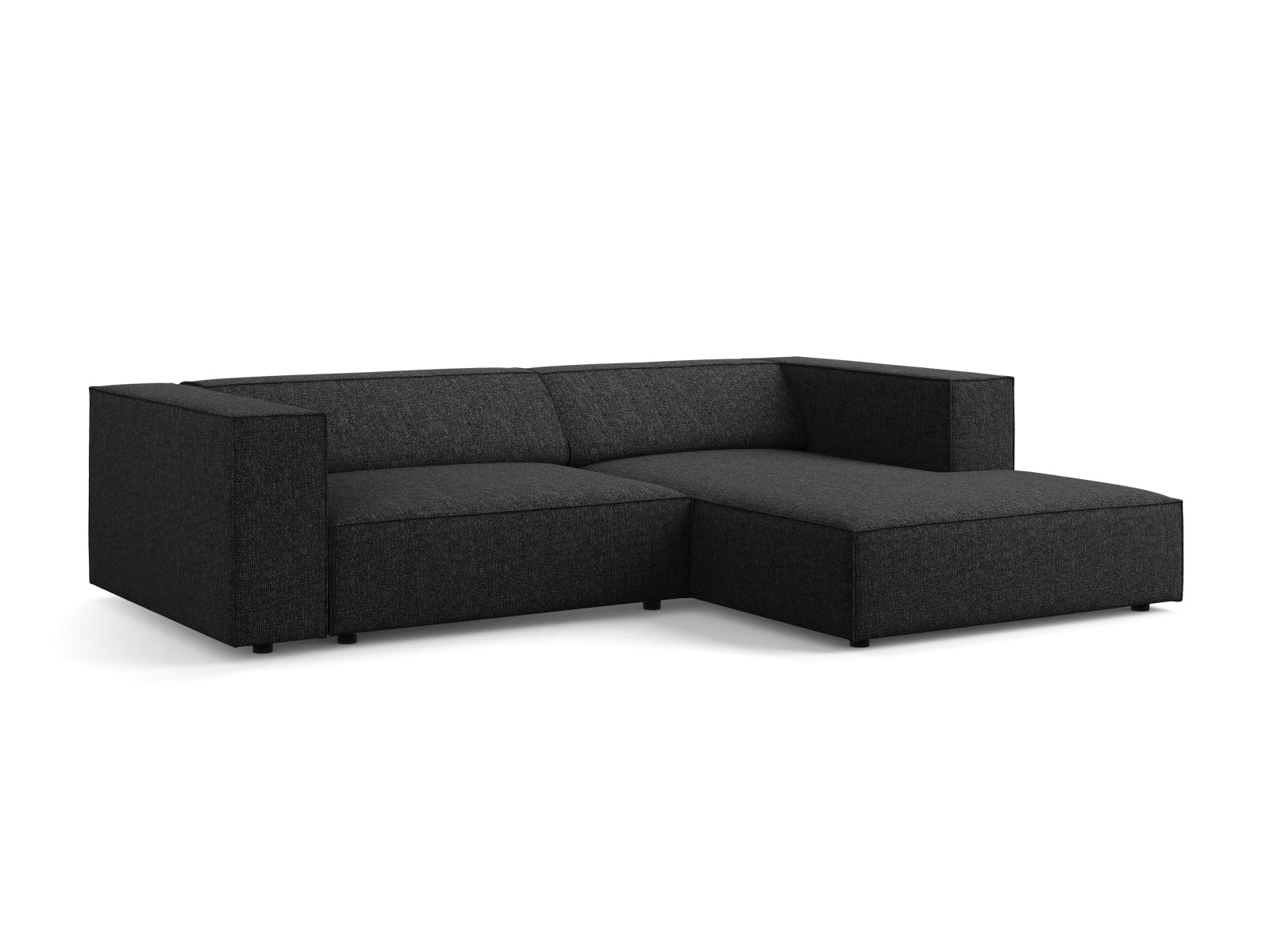 Erleben Sie das stilvolle Arendal Ecksofa rechts 3-Sitzer von Cosmopolitan Design – ideal für Ihr modernes Wohnzimmer, vereint Eleganz und Gemütlichkeit.