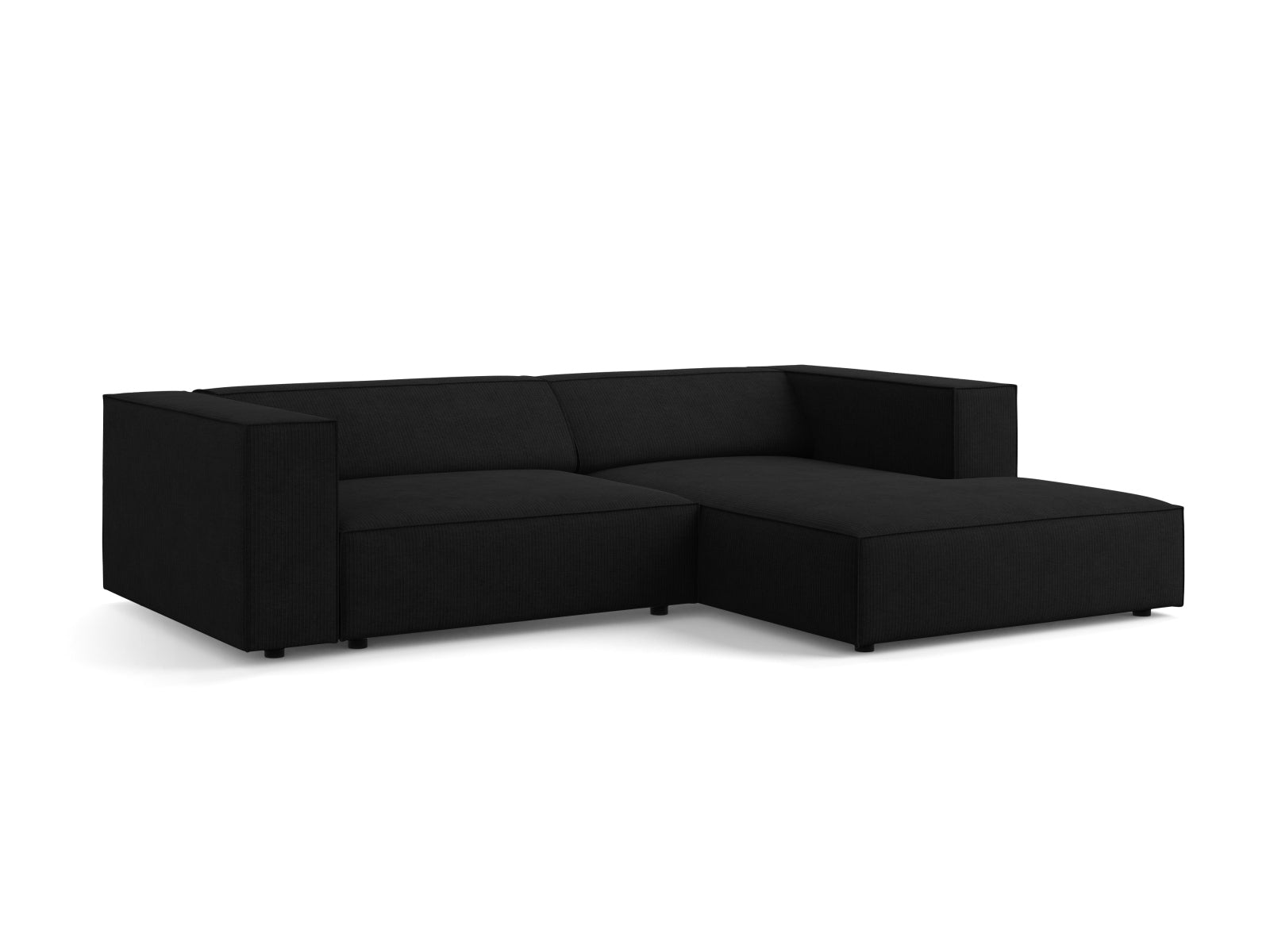 Erleben Sie das stilvolle Arendal Ecksofa rechts 3-Sitzer von Cosmopolitan Design – ideal für Ihr modernes Wohnzimmer, vereint Eleganz und Gemütlichkeit.