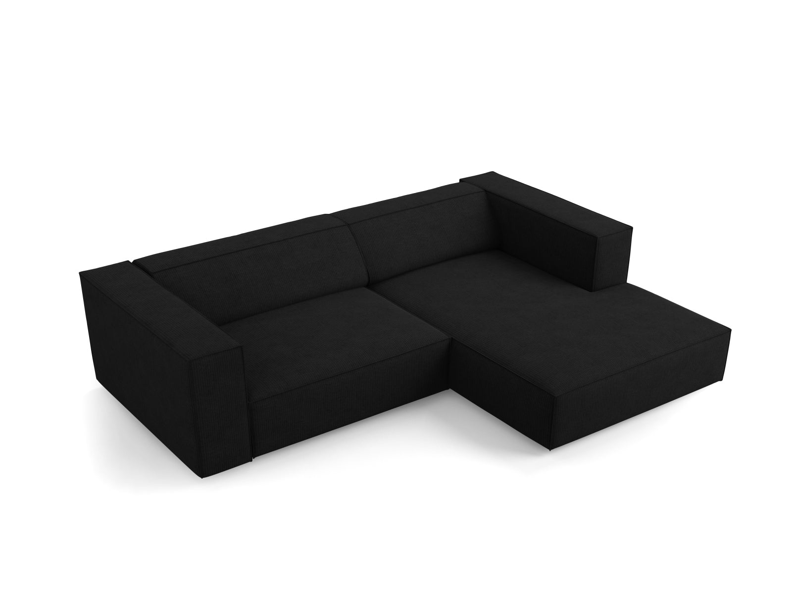 Erleben Sie das stilvolle Arendal Ecksofa rechts 3-Sitzer von Cosmopolitan Design – ideal für Ihr modernes Wohnzimmer, vereint Eleganz und Gemütlichkeit.