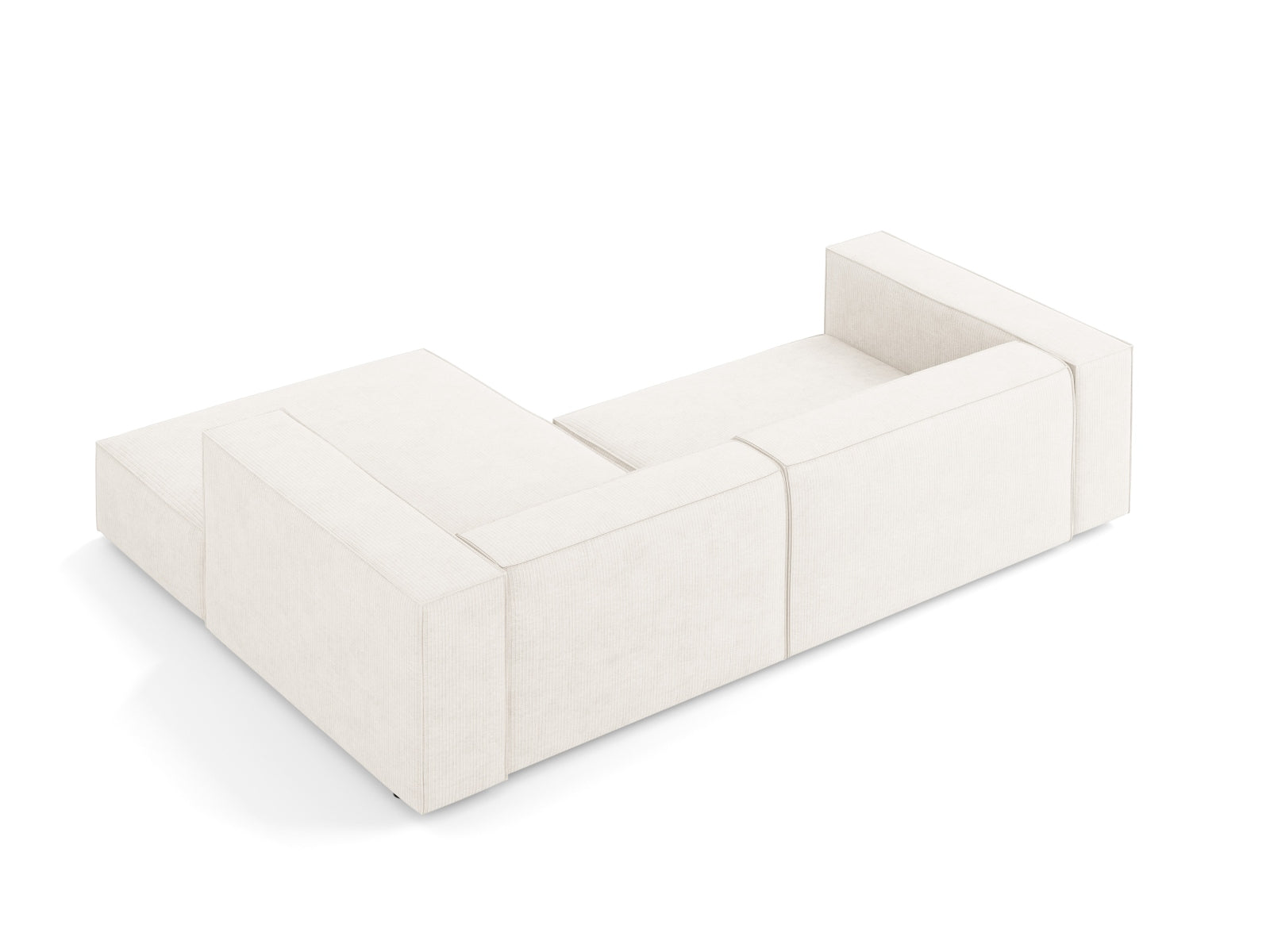 Erleben Sie das stilvolle Arendal Ecksofa rechts 3-Sitzer von Cosmopolitan Design – ideal für Ihr modernes Wohnzimmer, vereint Eleganz und Gemütlichkeit.