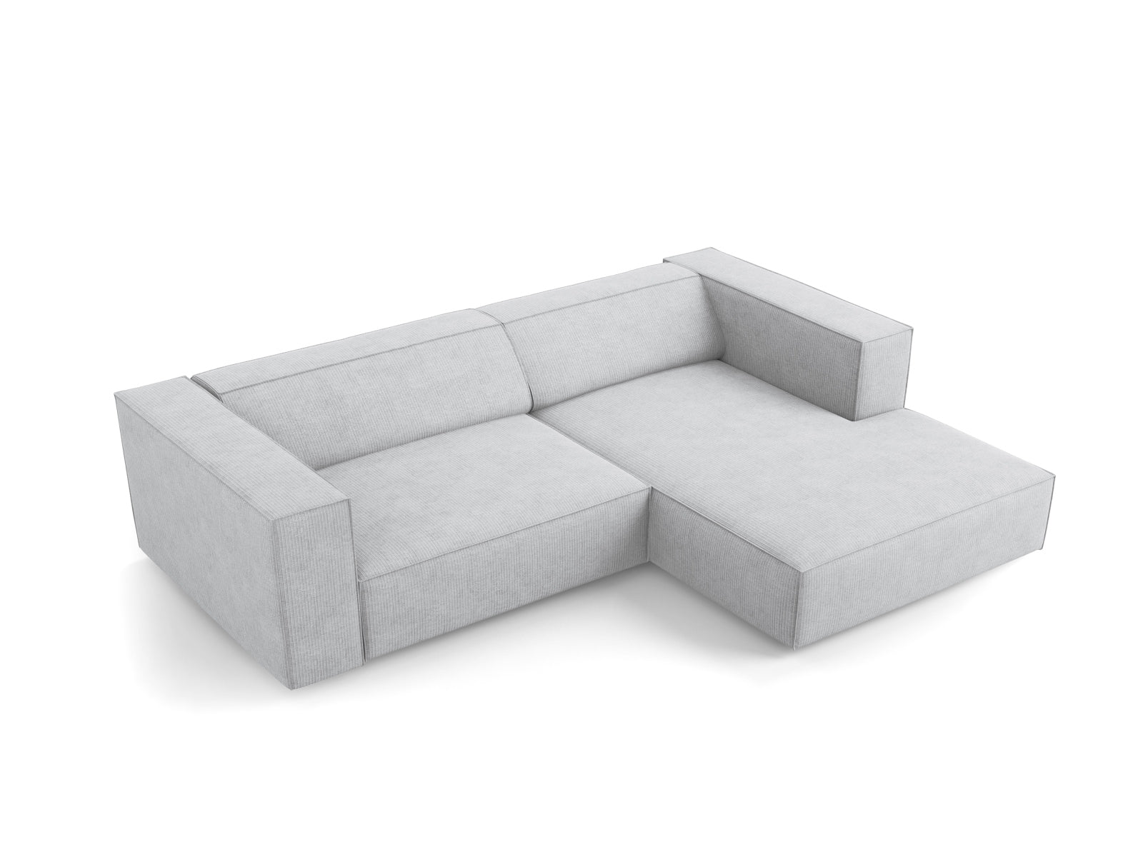 Erleben Sie das stilvolle Arendal Ecksofa rechts 3-Sitzer von Cosmopolitan Design – ideal für Ihr modernes Wohnzimmer, vereint Eleganz und Gemütlichkeit.