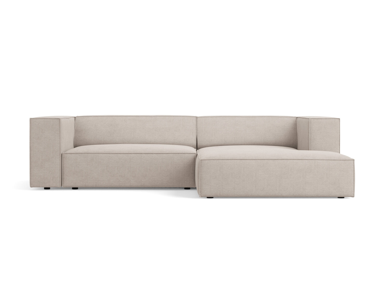 Arendal Ecksofa rechts 3 Sitzer in Dark Beige präsentiert im Onlineshop von KAQTU Design AG. Ecksofa rechts ist von Cosmopolitan Design