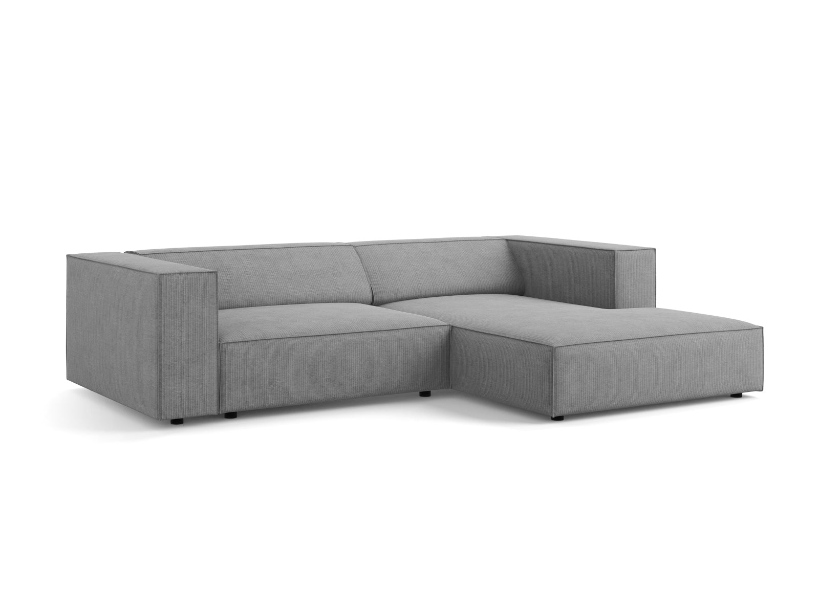 Erleben Sie das stilvolle Arendal Ecksofa rechts 3-Sitzer von Cosmopolitan Design – ideal für Ihr modernes Wohnzimmer, vereint Eleganz und Gemütlichkeit.