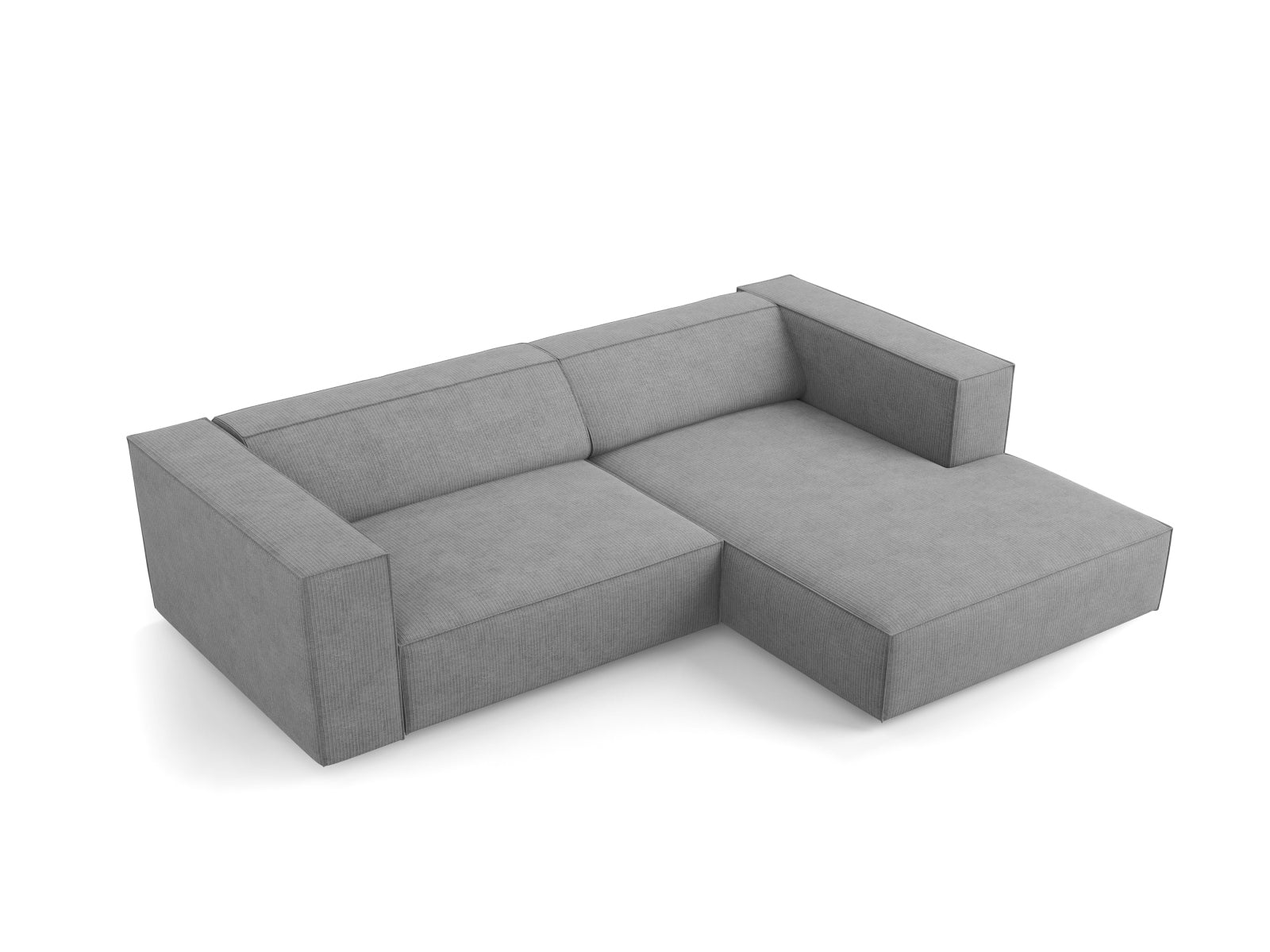 Erleben Sie das stilvolle Arendal Ecksofa rechts 3-Sitzer von Cosmopolitan Design – ideal für Ihr modernes Wohnzimmer, vereint Eleganz und Gemütlichkeit.