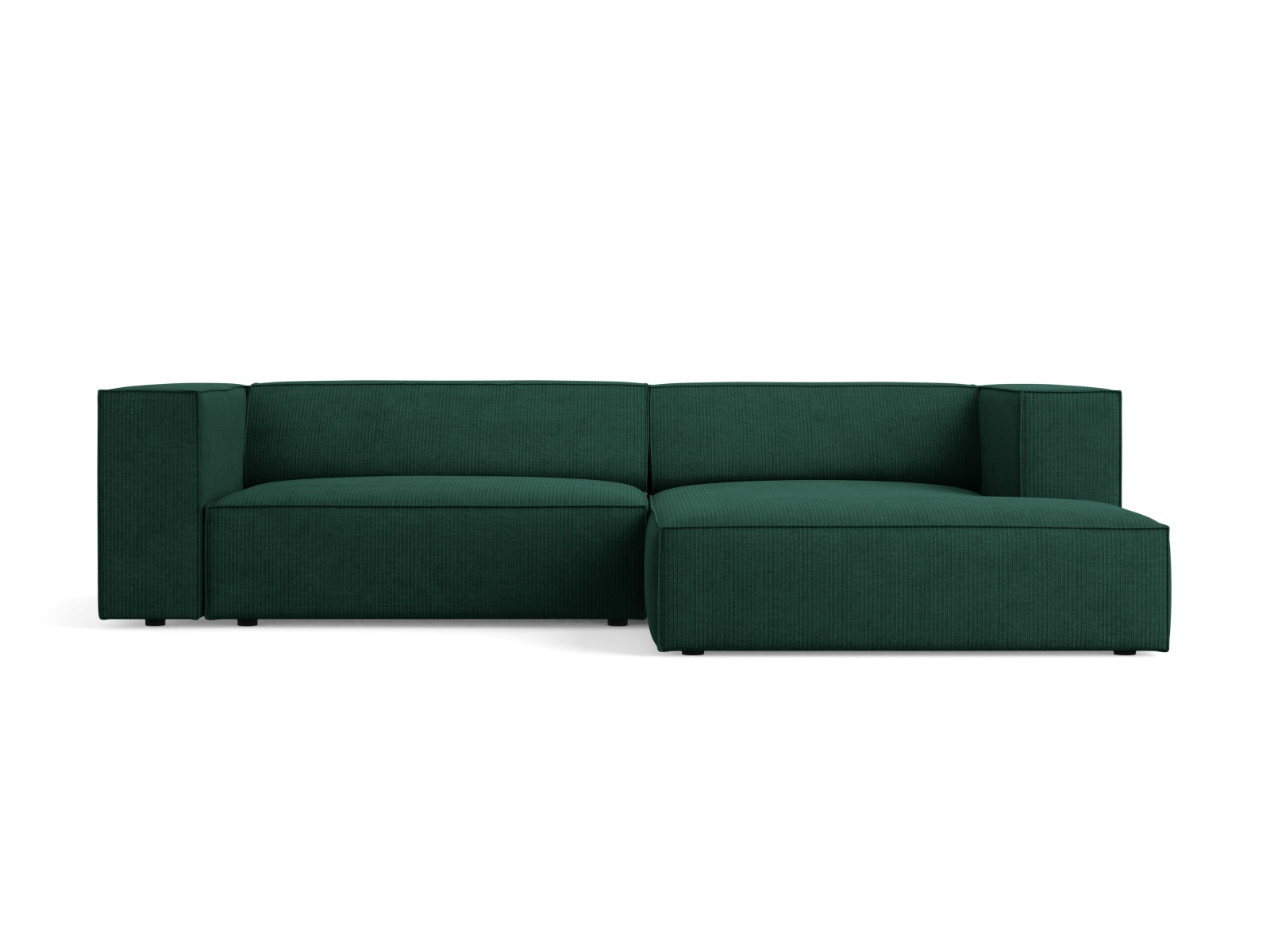 Arendal Ecksofa rechts 3 Sitzer in Bottle Green präsentiert im Onlineshop von KAQTU Design AG. Ecksofa rechts ist von Cosmopolitan Design