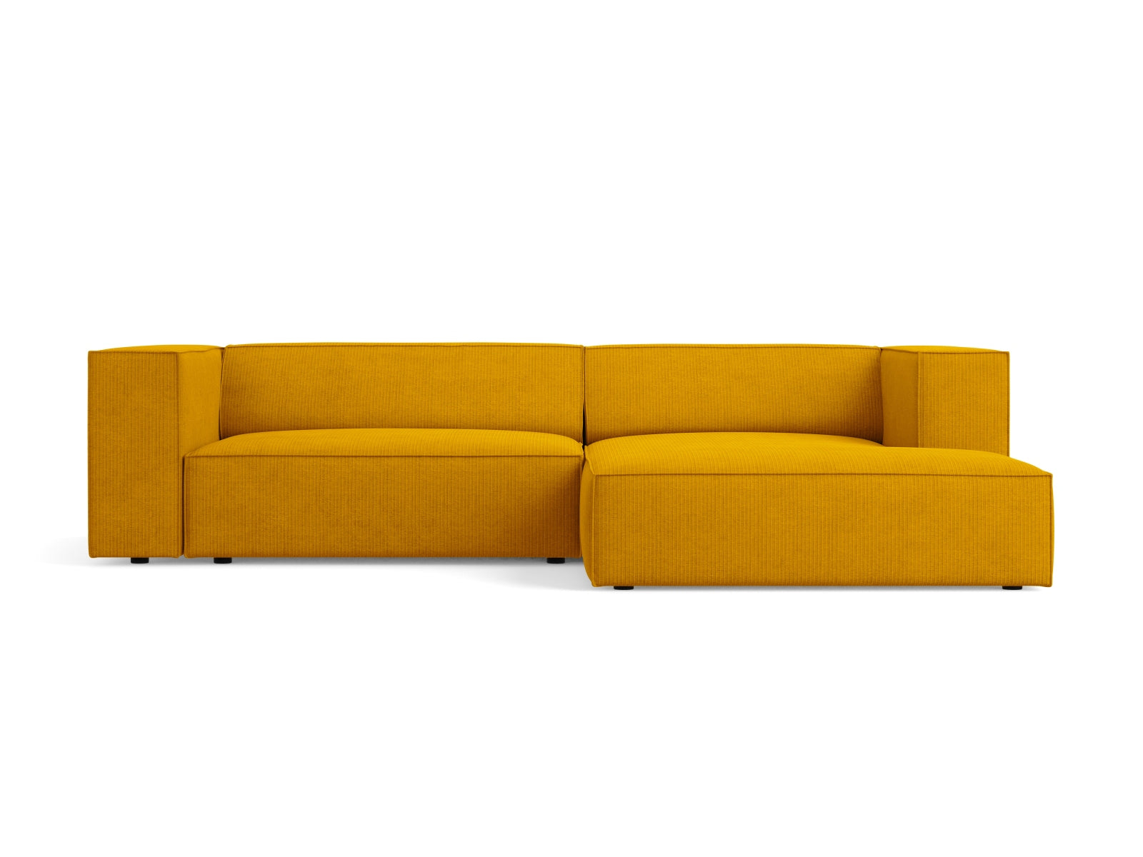 Arendal Ecksofa rechts 3 Sitzer in Mustard präsentiert im Onlineshop von KAQTU Design AG. Ecksofa rechts ist von Cosmopolitan Design