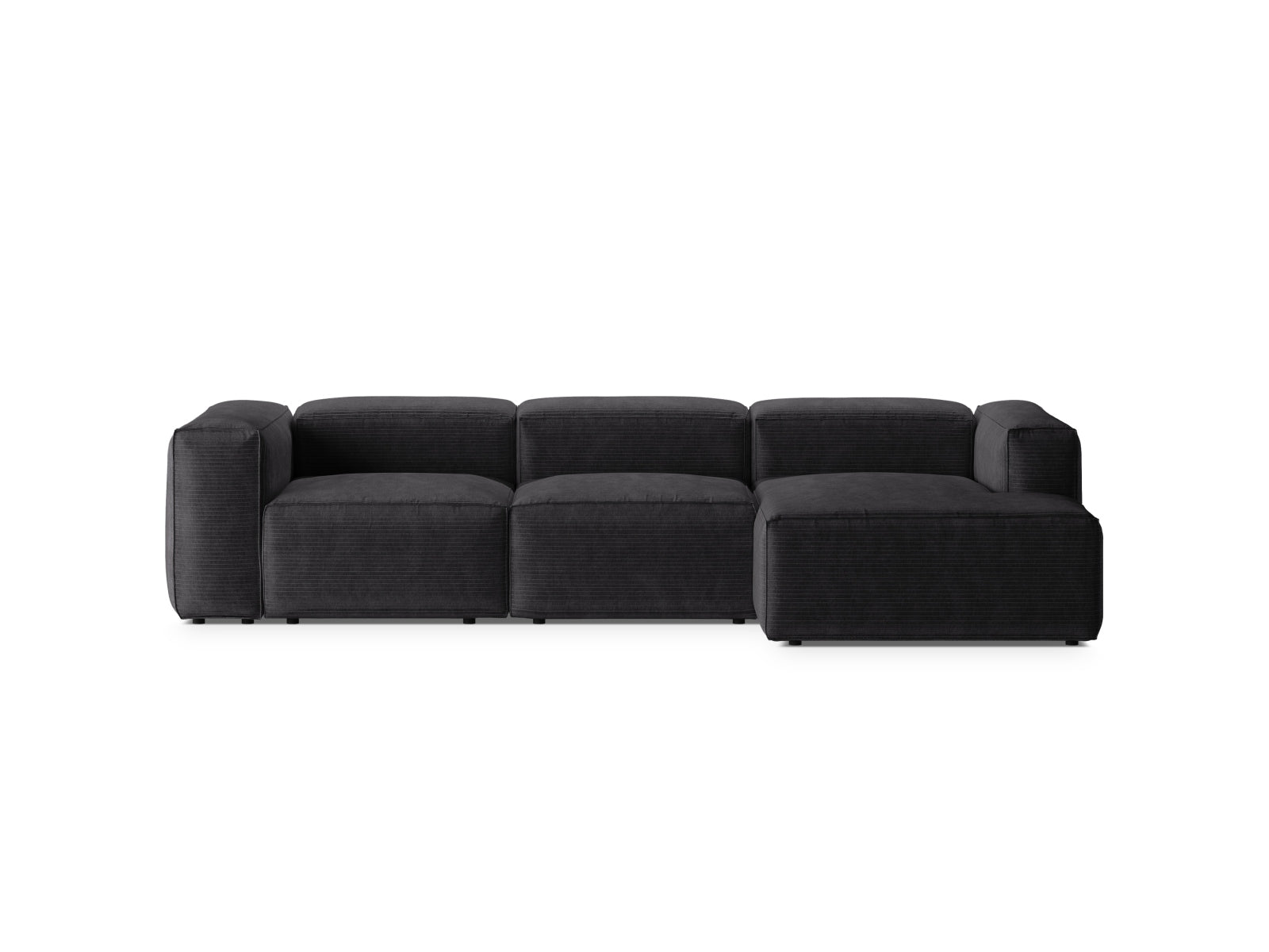 Bergamo Modular Ecksofa rechts 3 Sitzer in Grey-Perla präsentiert im Onlineshop von KAQTU Design AG. Ecksofa rechts ist von Cosmopolitan Design