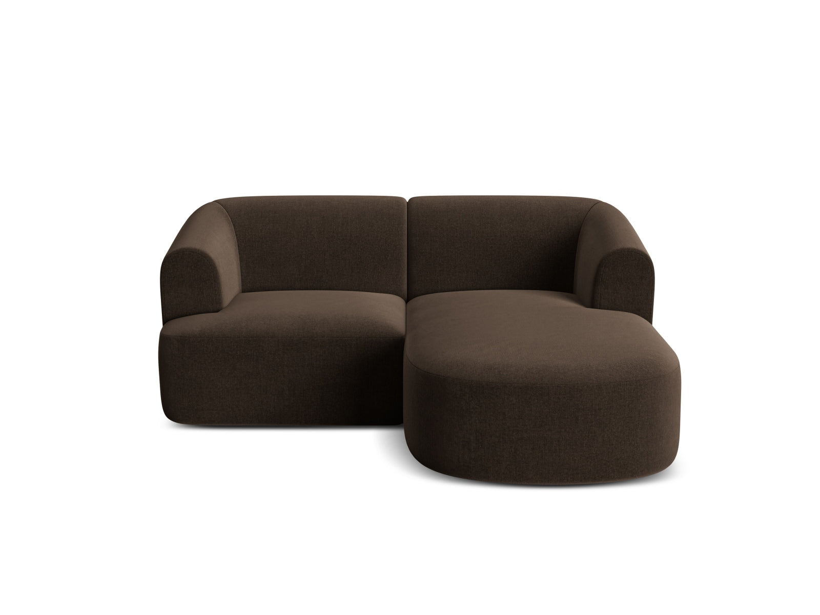 Elegantes 3-Sitzer Ecksofa Campi in stilvollem Chocolate-Vogue, ideal für zeitgemäße Wohnräume und entspannte Stunden, von Cosmopolitan Design.